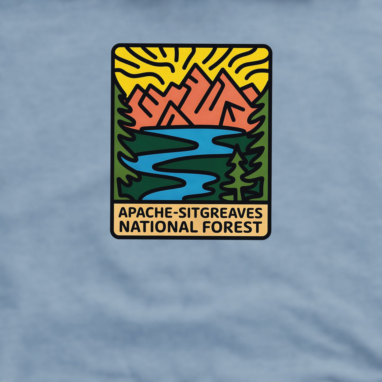 Apache-Sitgreaves National Forest Crewneck Sweatshirt Adventure and Outdoors Themed Sweatshirt