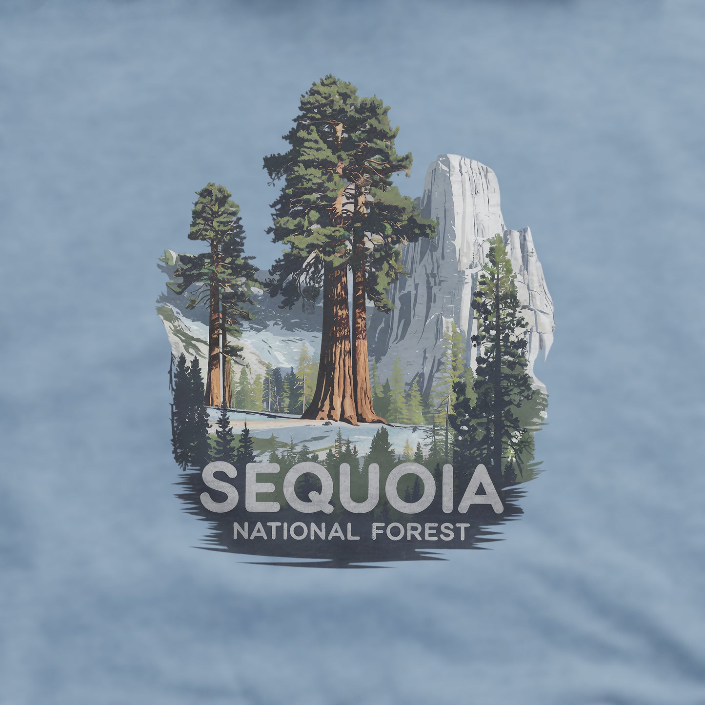 Sequoia National Forest Crewneck Sweatshirt Adventure and Outdoors Themed Sweatshirt