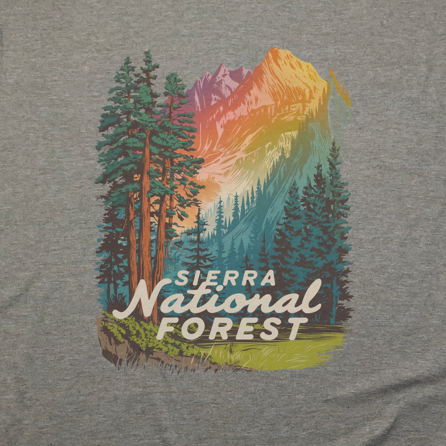 Sierra National Forest T-Shirt Adventure and Outdoors Themed T-Shirt