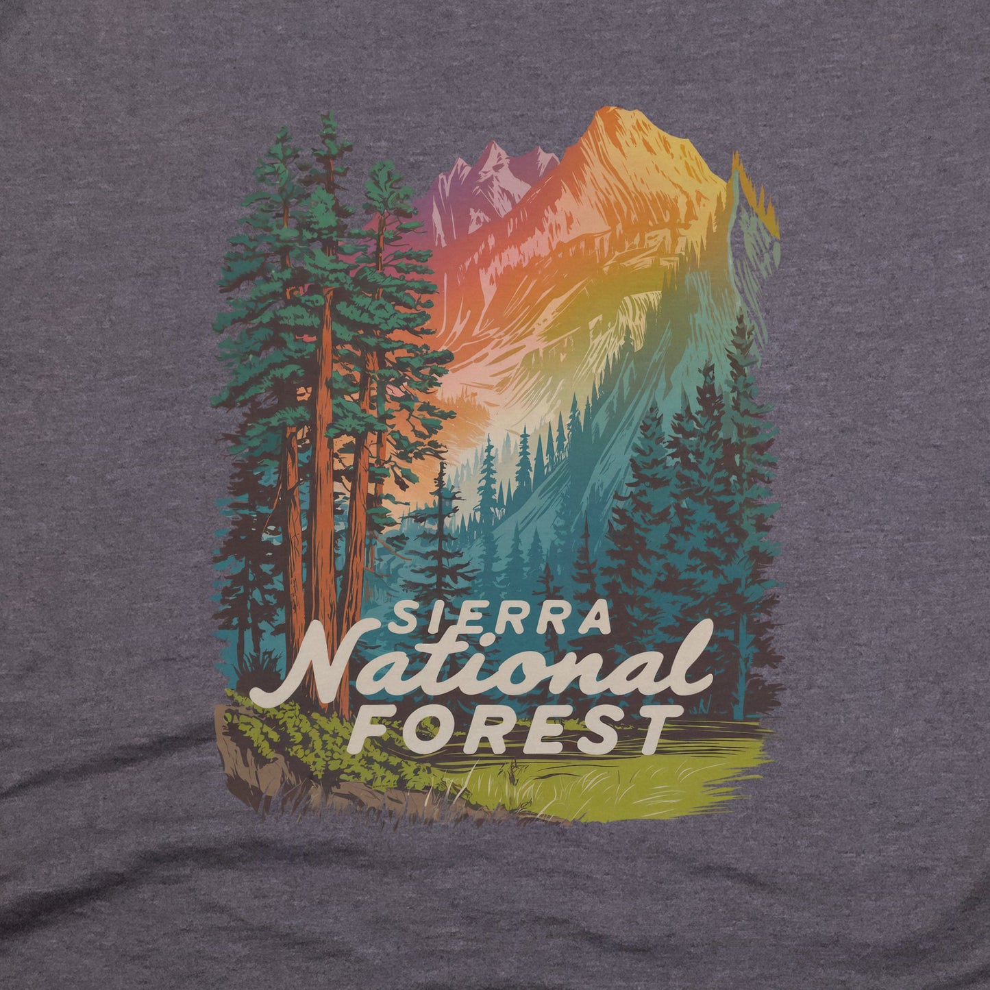 Sierra National Forest T-Shirt Adventure and Outdoors Themed T-Shirt