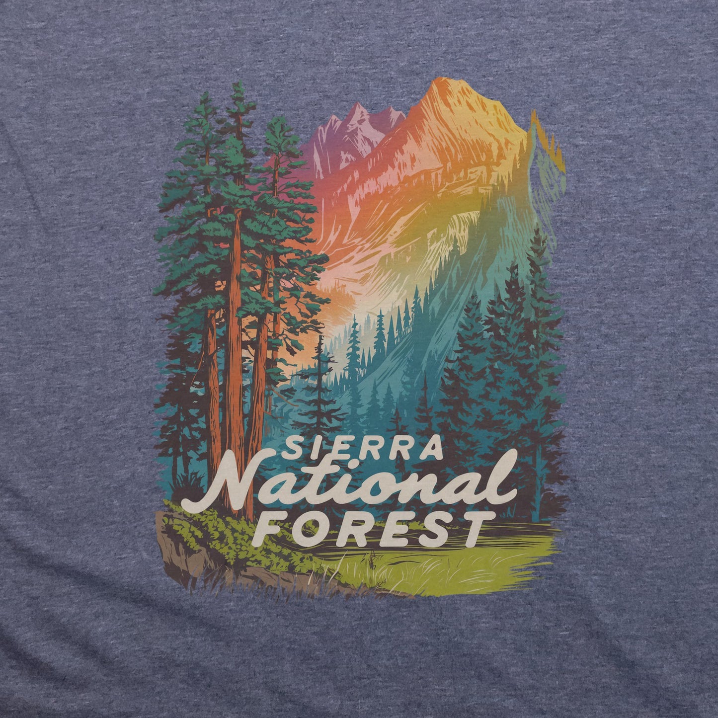 Sierra National Forest T-Shirt Adventure and Outdoors Themed T-Shirt