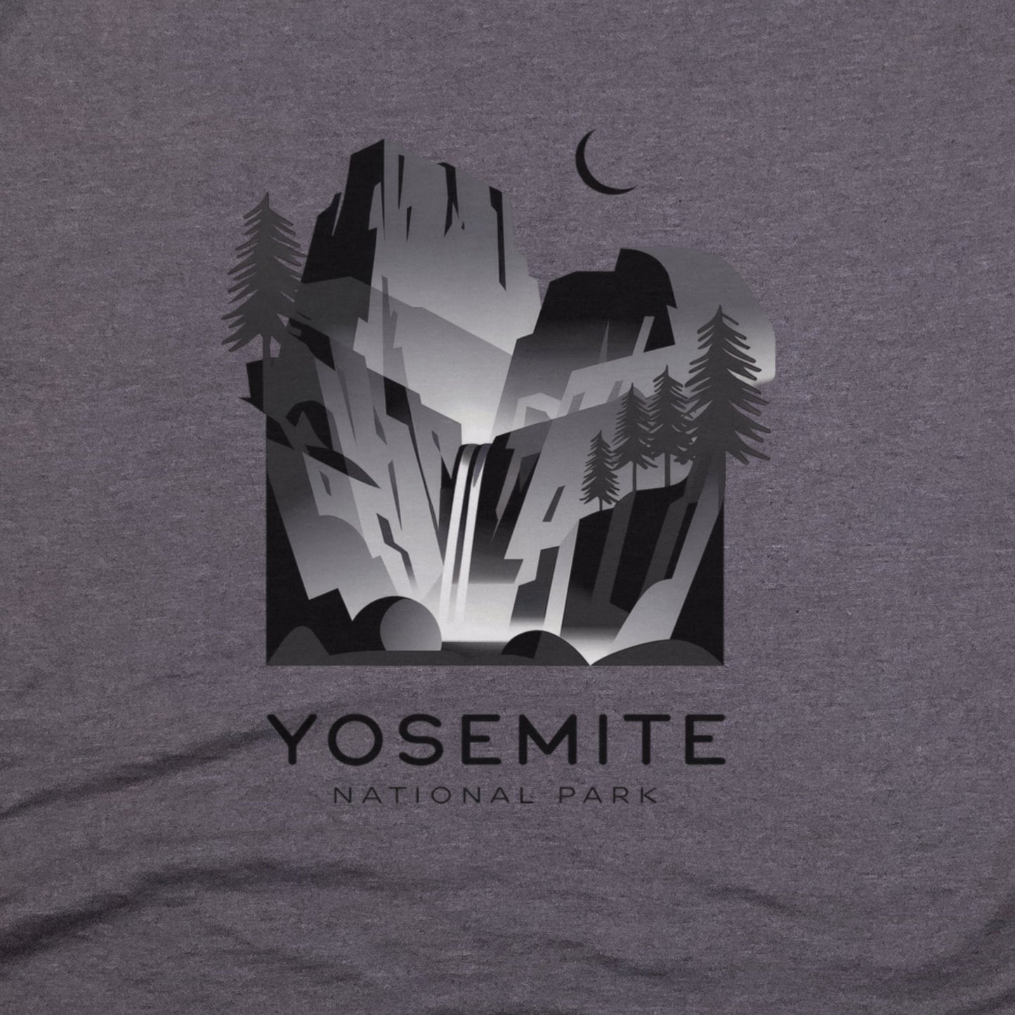 Yosemite National Park Noir T-Shirt Adventure and Outdoors Themed T-Shirt