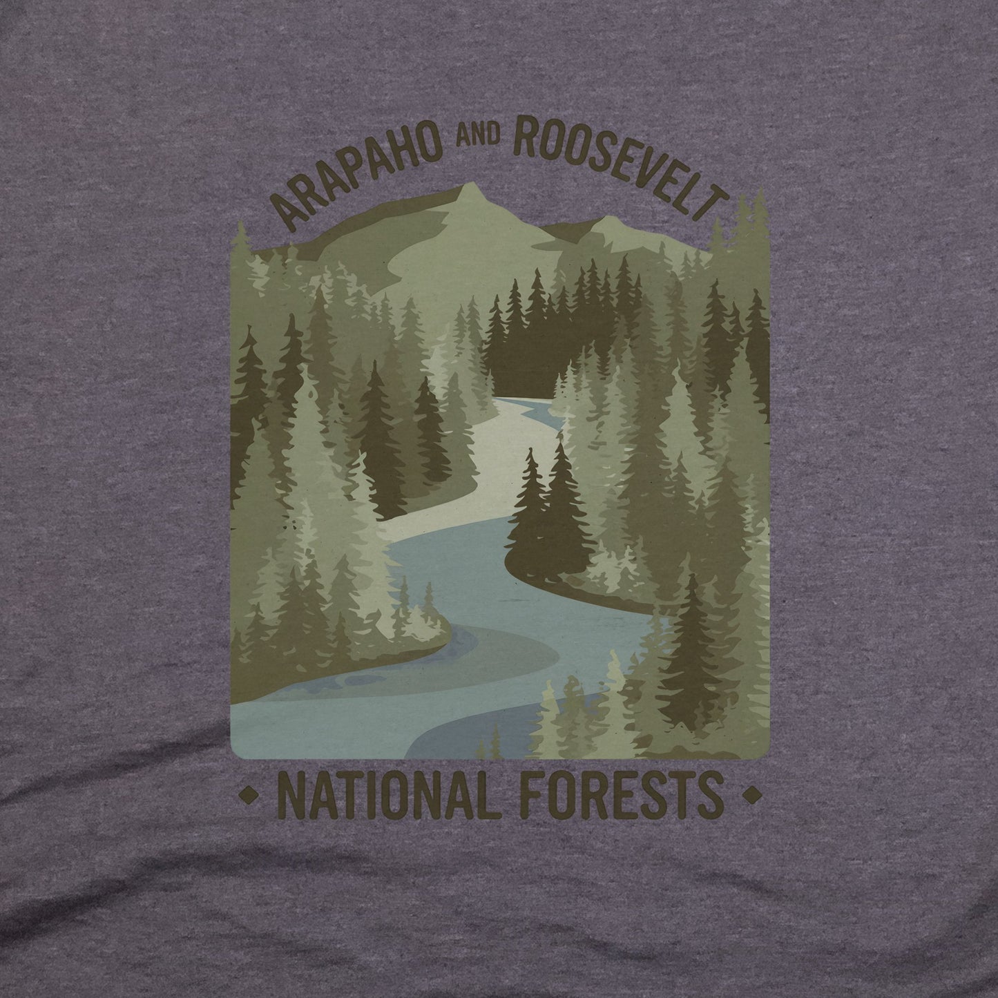 Arapaho and Roosevelt National Forests T-Shirt Adventure and Outdoors Themed T-Shirt
