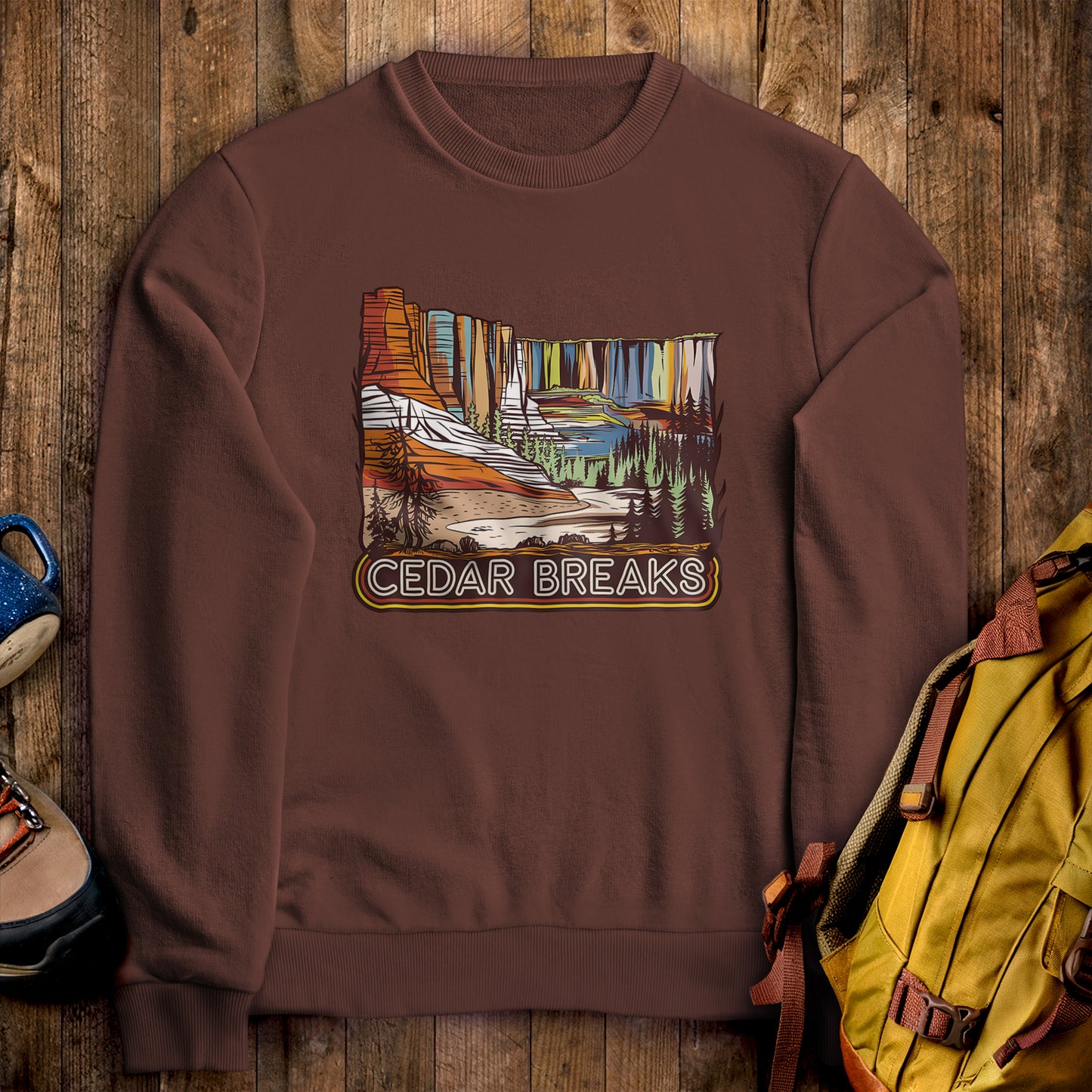 Cedar Breaks National Forest Sweatshirt Cocoa Adventure and Outdoors Themed Sweatshirt