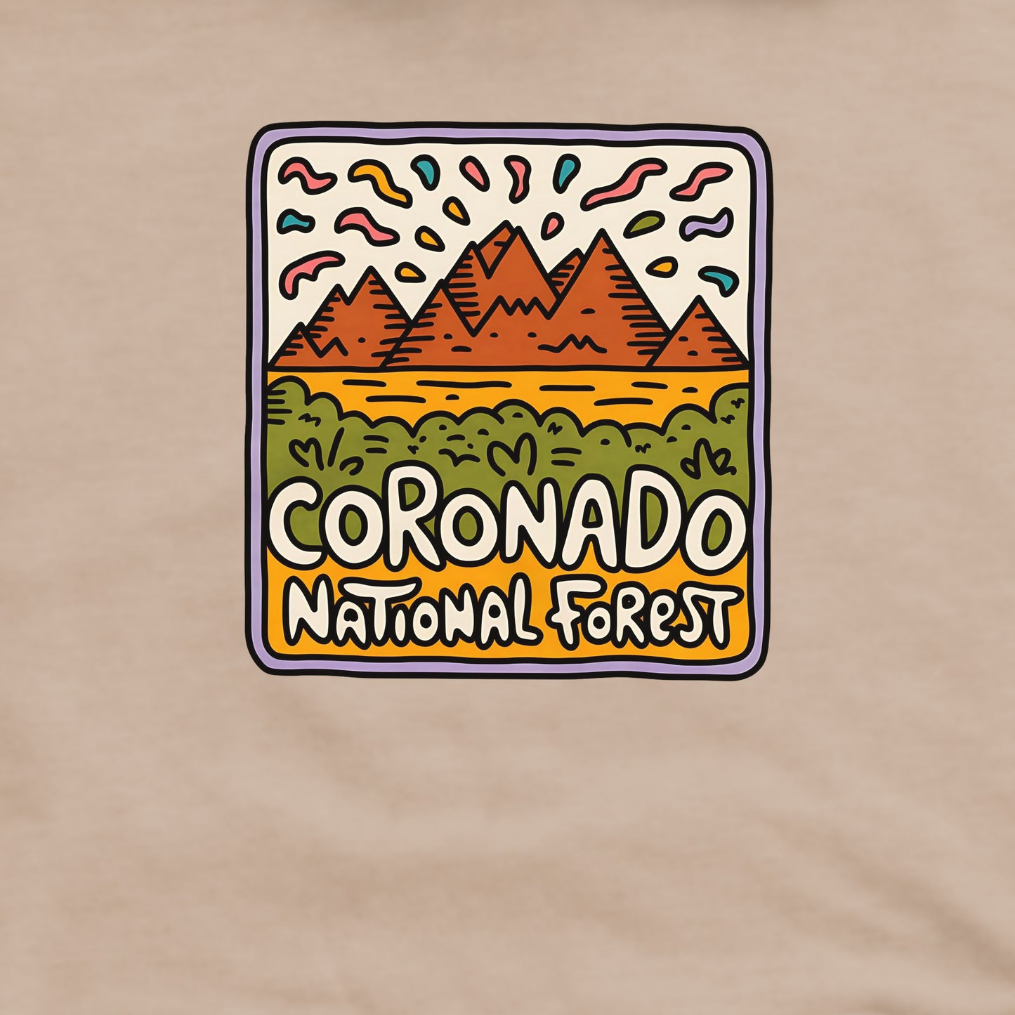 Coronado National Forest Crewneck Sweatshirt Adventure and Outdoors Themed Sweatshirt