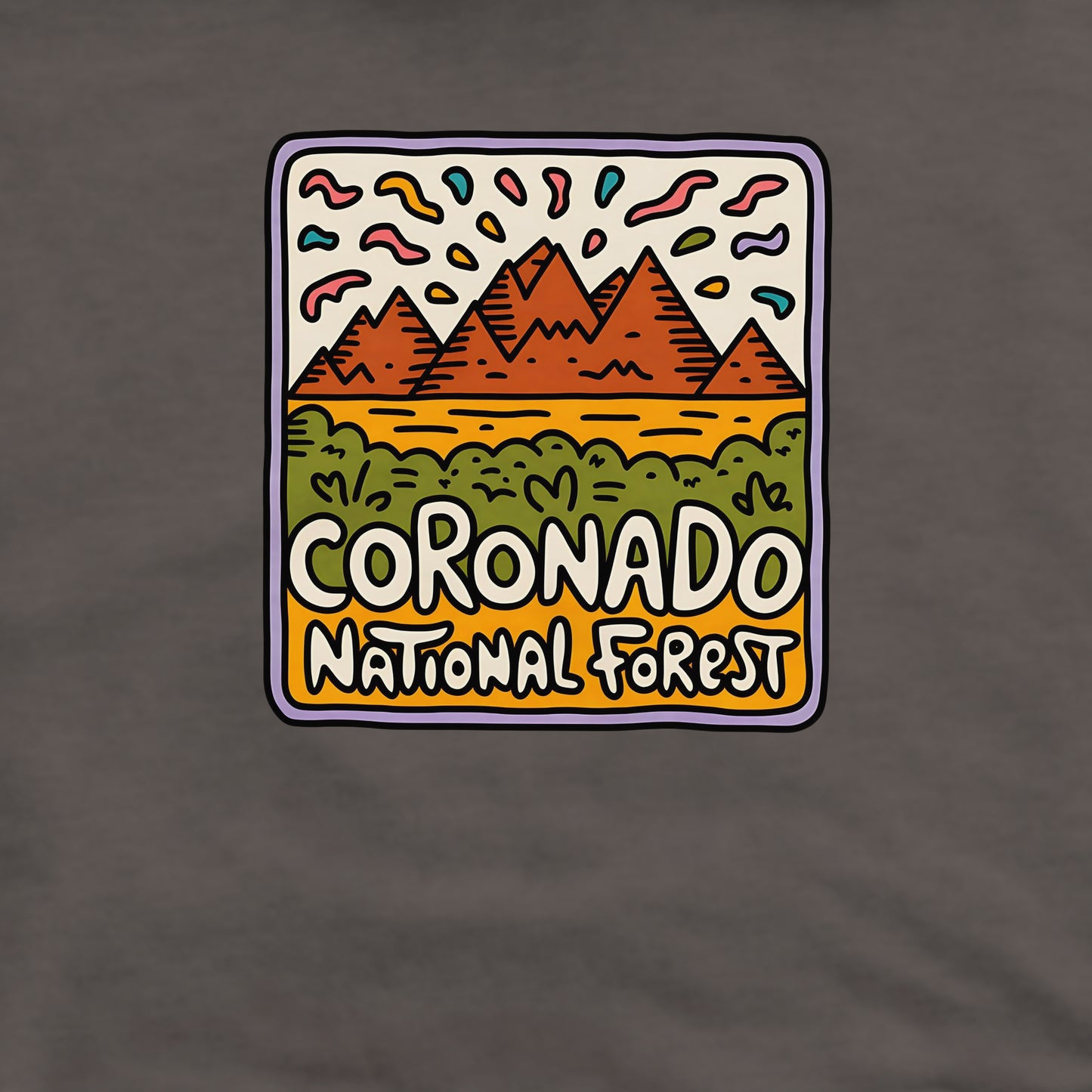 Coronado National Forest Crewneck Sweatshirt Adventure and Outdoors Themed Sweatshirt