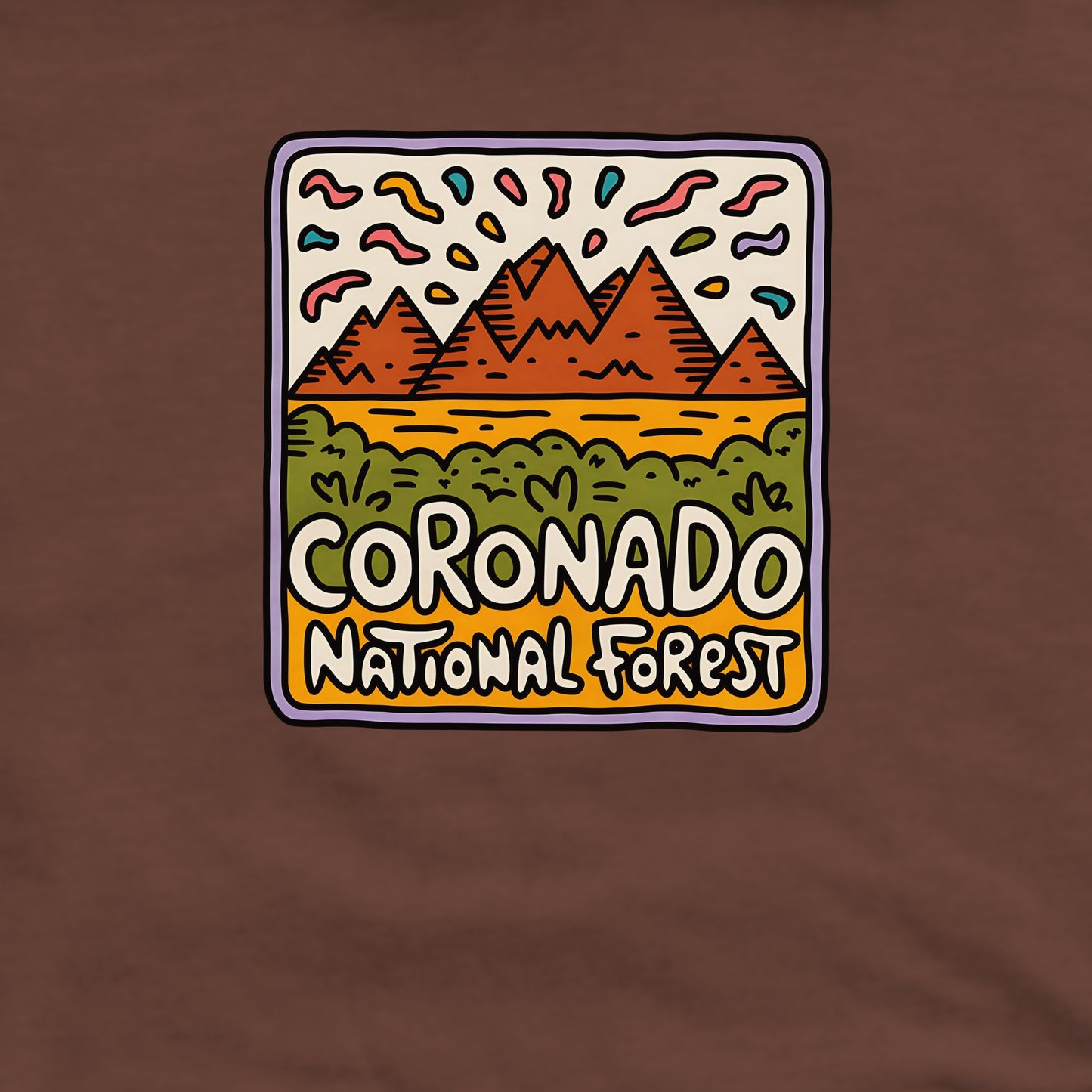 Coronado National Forest Crewneck Sweatshirt Adventure and Outdoors Themed Sweatshirt