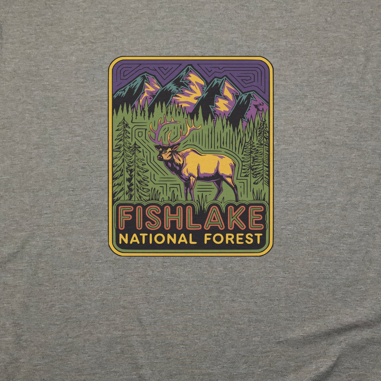 Fishlake National Forest Elk T-Shirt Adventure and Outdoors Themed T-Shirt