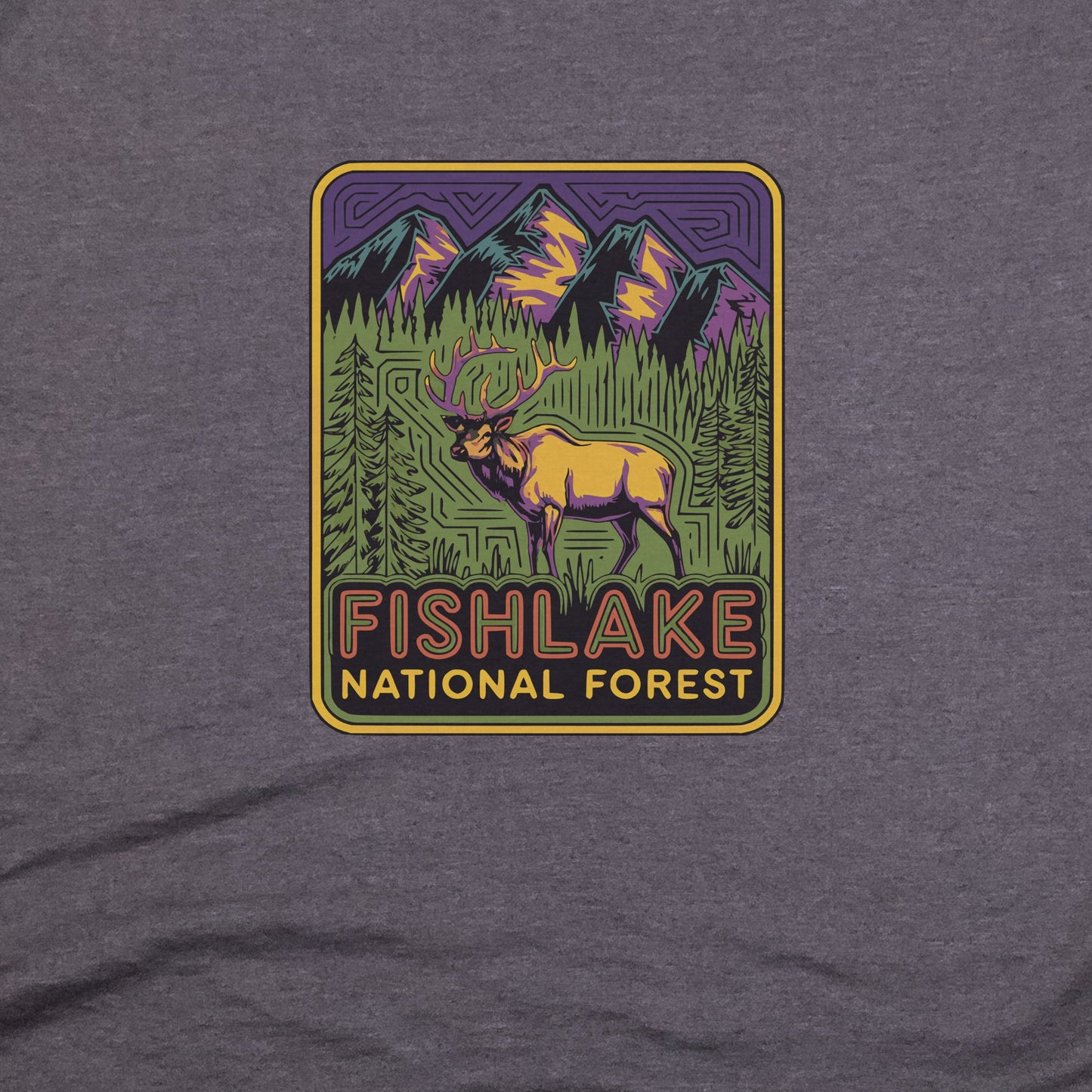 Fishlake National Forest Elk T-Shirt Adventure and Outdoors Themed T-Shirt