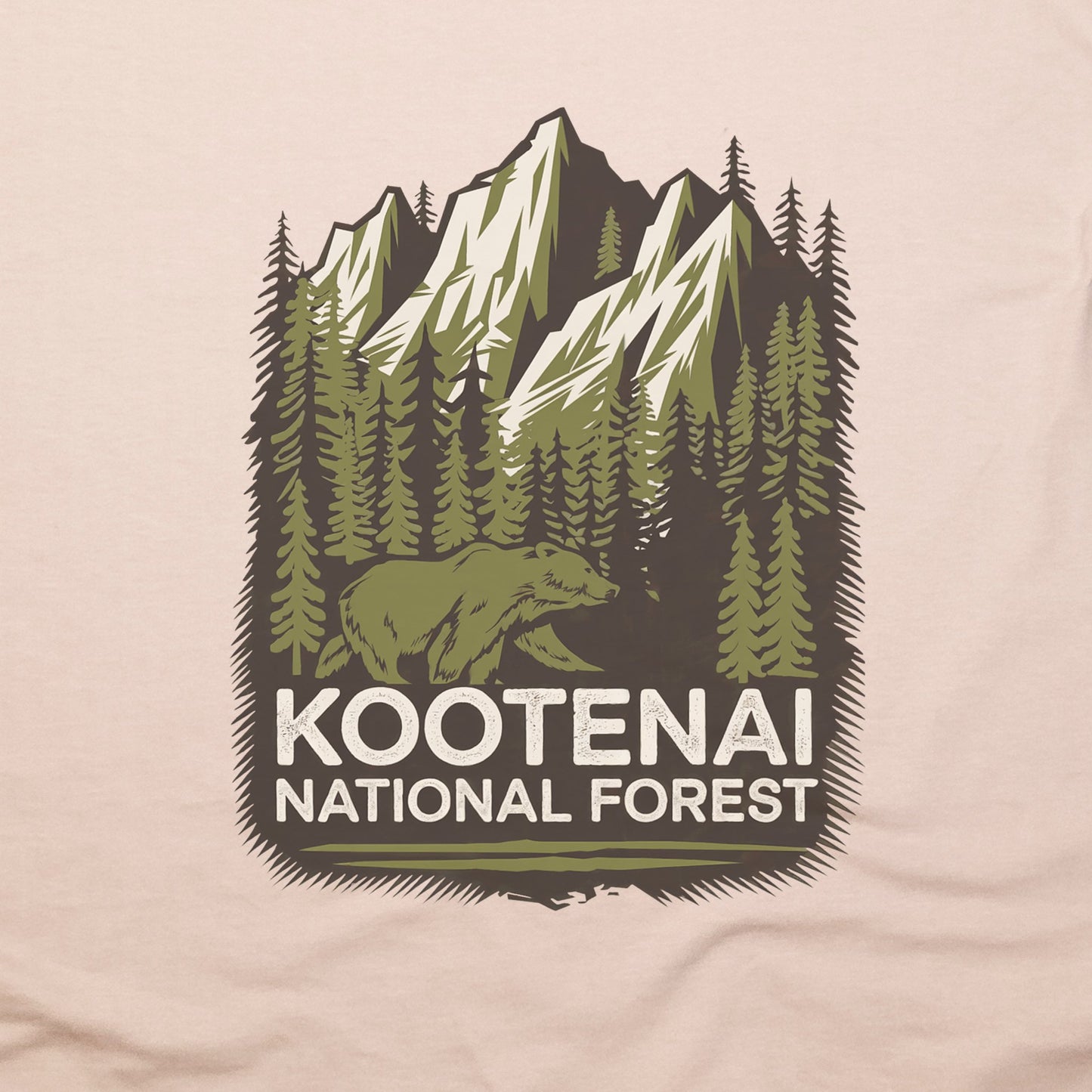 Kootenai National Forest T-Shirt Adventure and Outdoors Themed T-Shirt