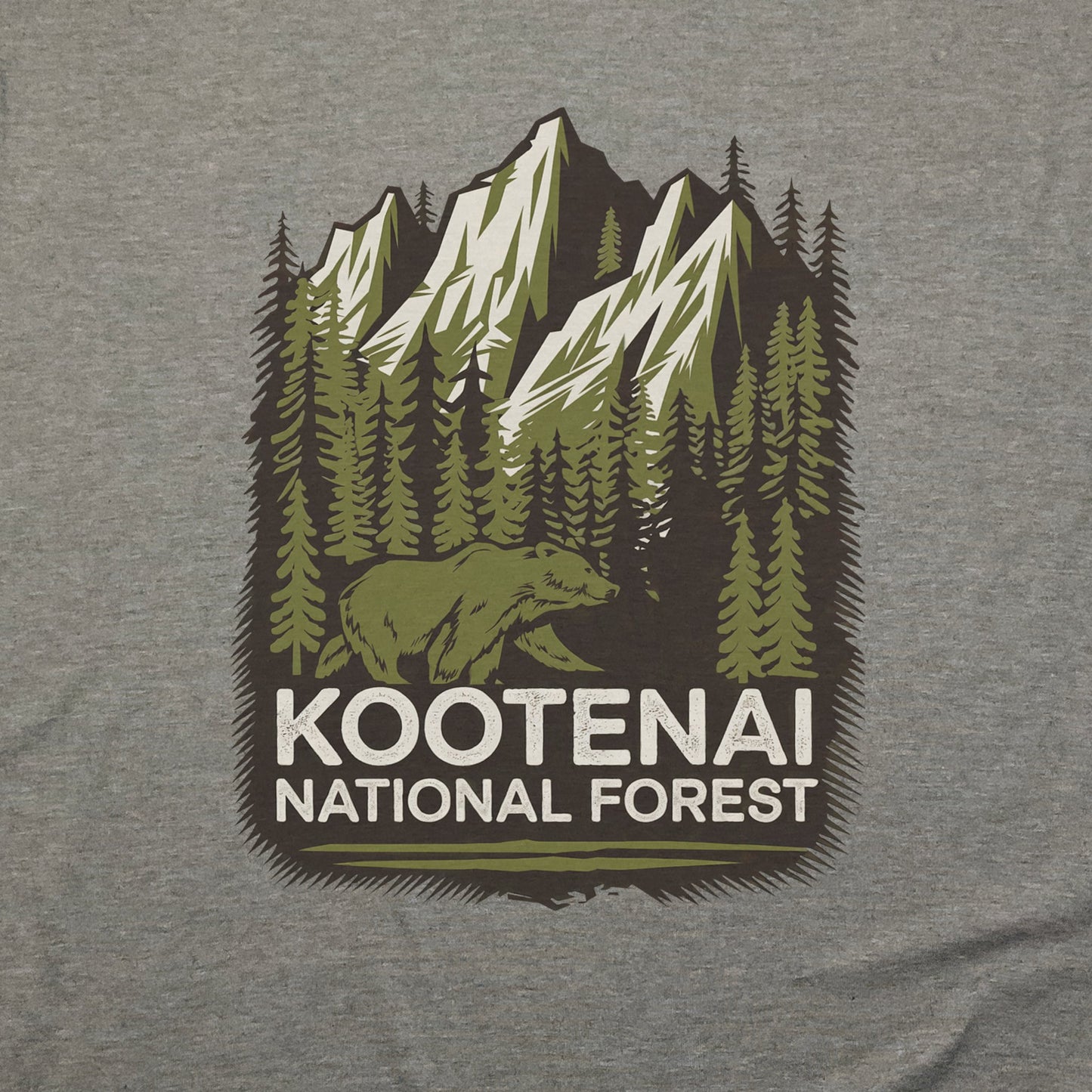 Kootenai National Forest T-Shirt Adventure and Outdoors Themed T-Shirt
