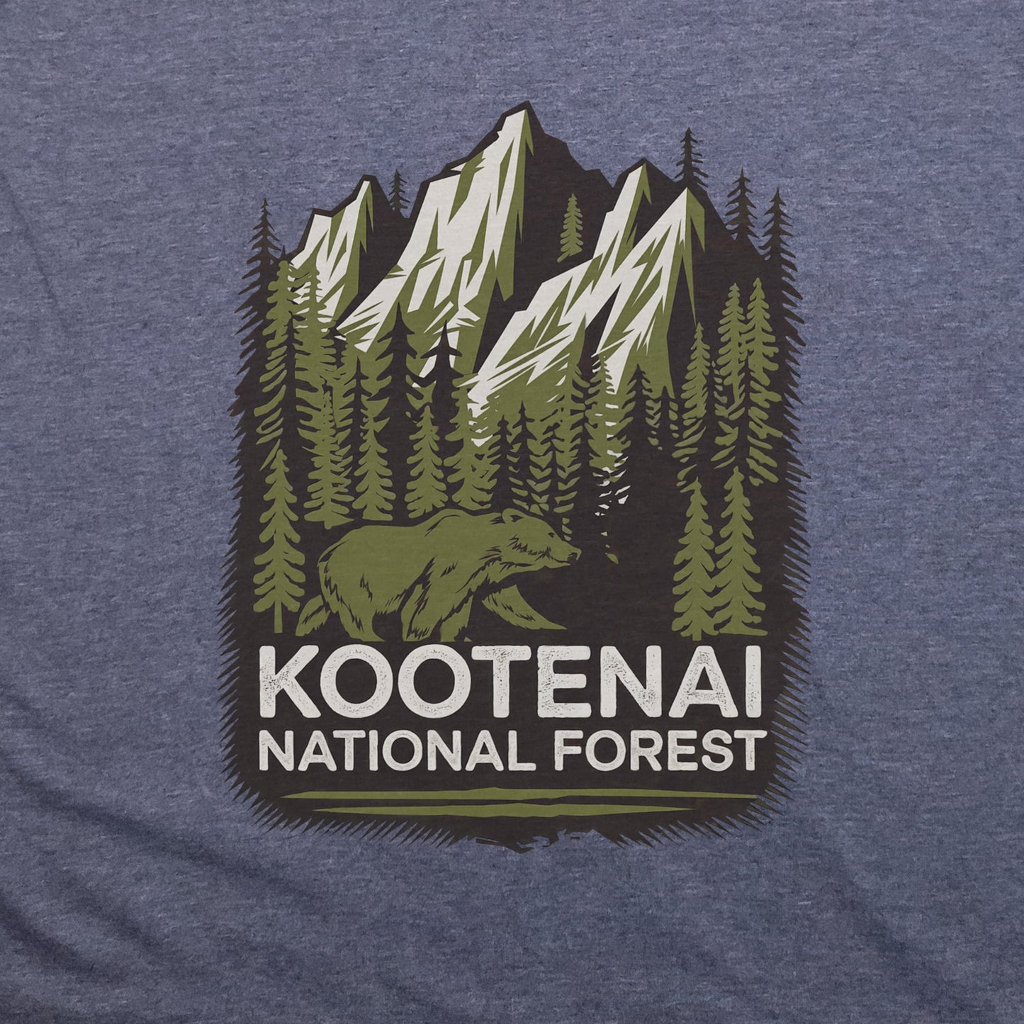 Kootenai National Forest T-Shirt Adventure and Outdoors Themed T-Shirt