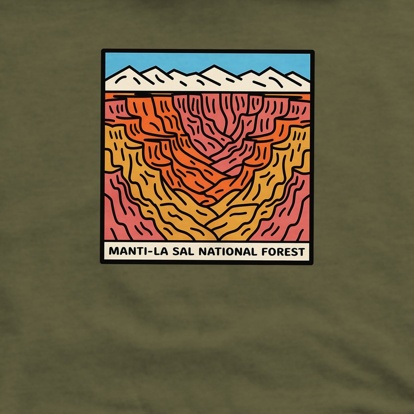 Manti-La Sal National Forest Crewneck Sweatshirt Adventure and Outdoors Themed Sweatshirt