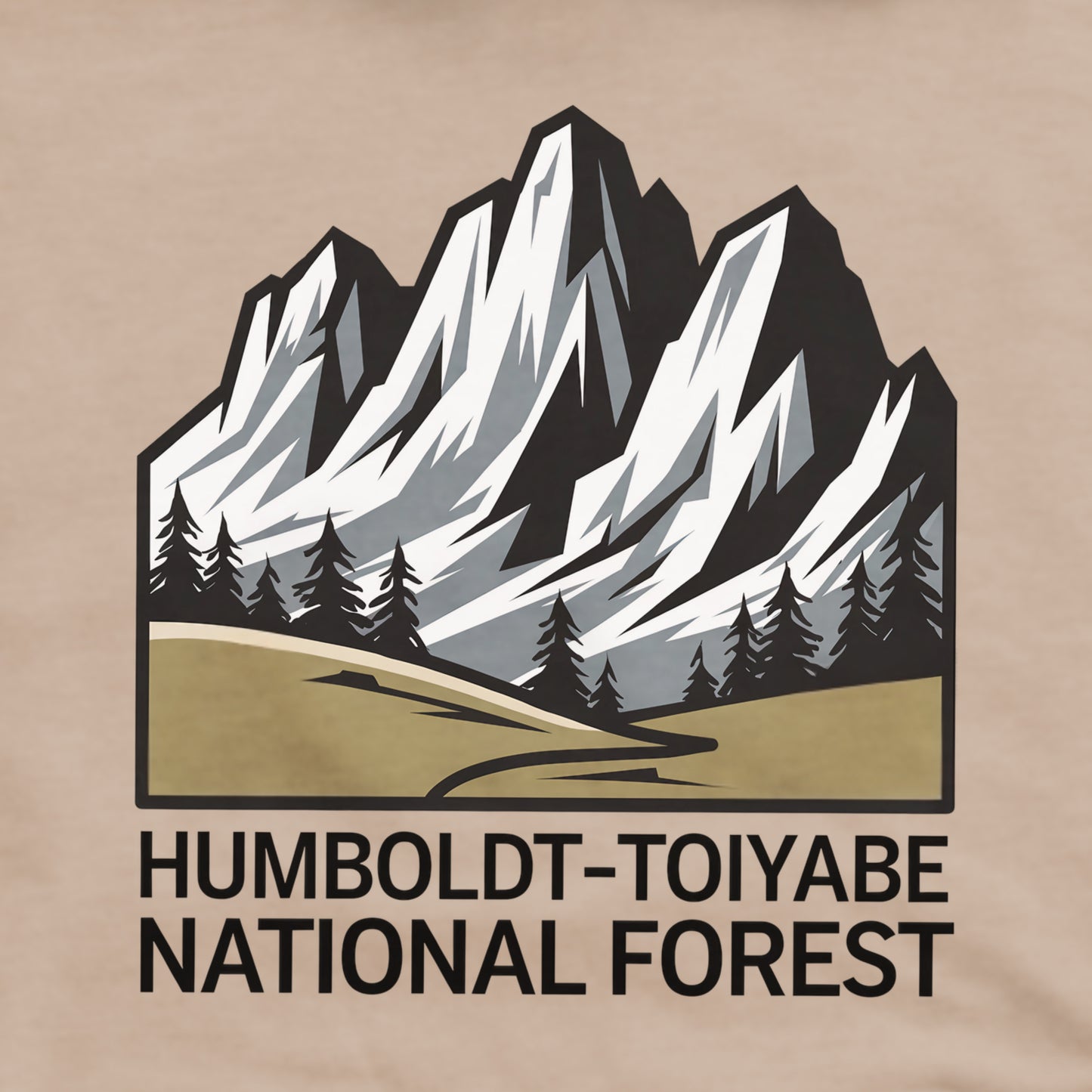 Humbolt-Toiyabe National Forest Crewneck Sweatshirt Adventure and Outdoors Themed Sweatshirt