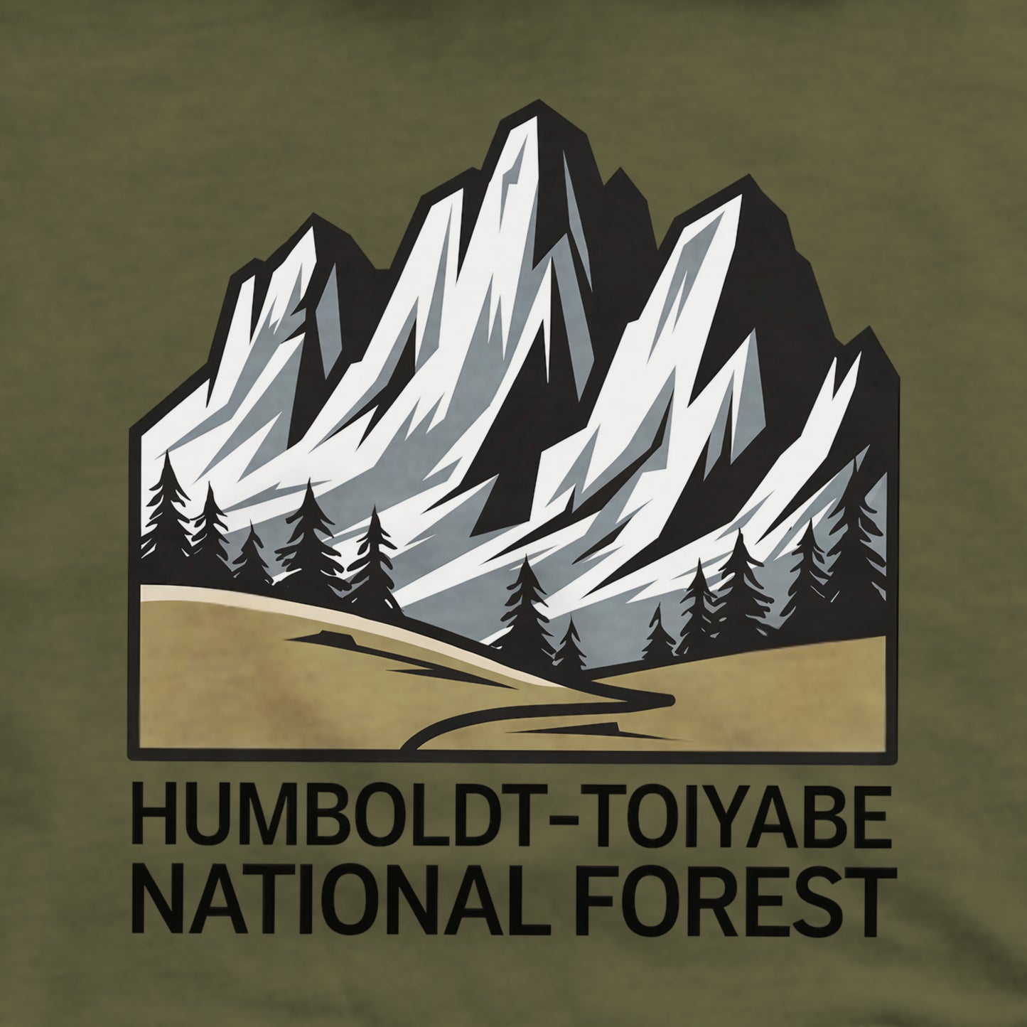 Humbolt-Toiyabe National Forest Crewneck Sweatshirt Adventure and Outdoors Themed Sweatshirt