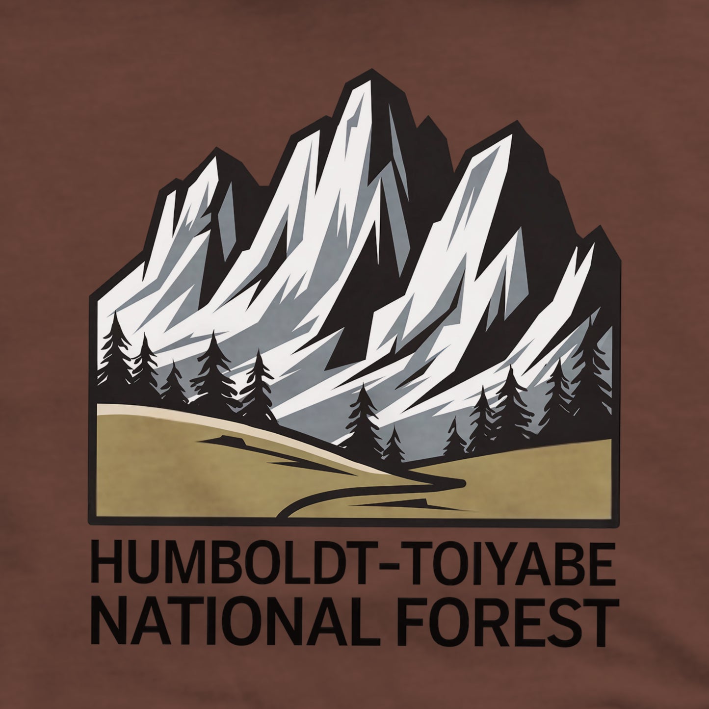 Humbolt-Toiyabe National Forest Crewneck Sweatshirt Adventure and Outdoors Themed Sweatshirt