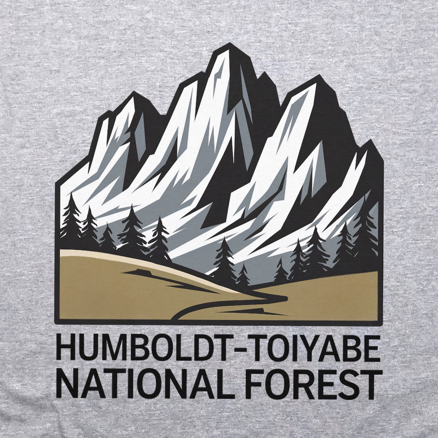 Humbolt-Toiyabe National Forest Crewneck Sweatshirt Adventure and Outdoors Themed Sweatshirt
