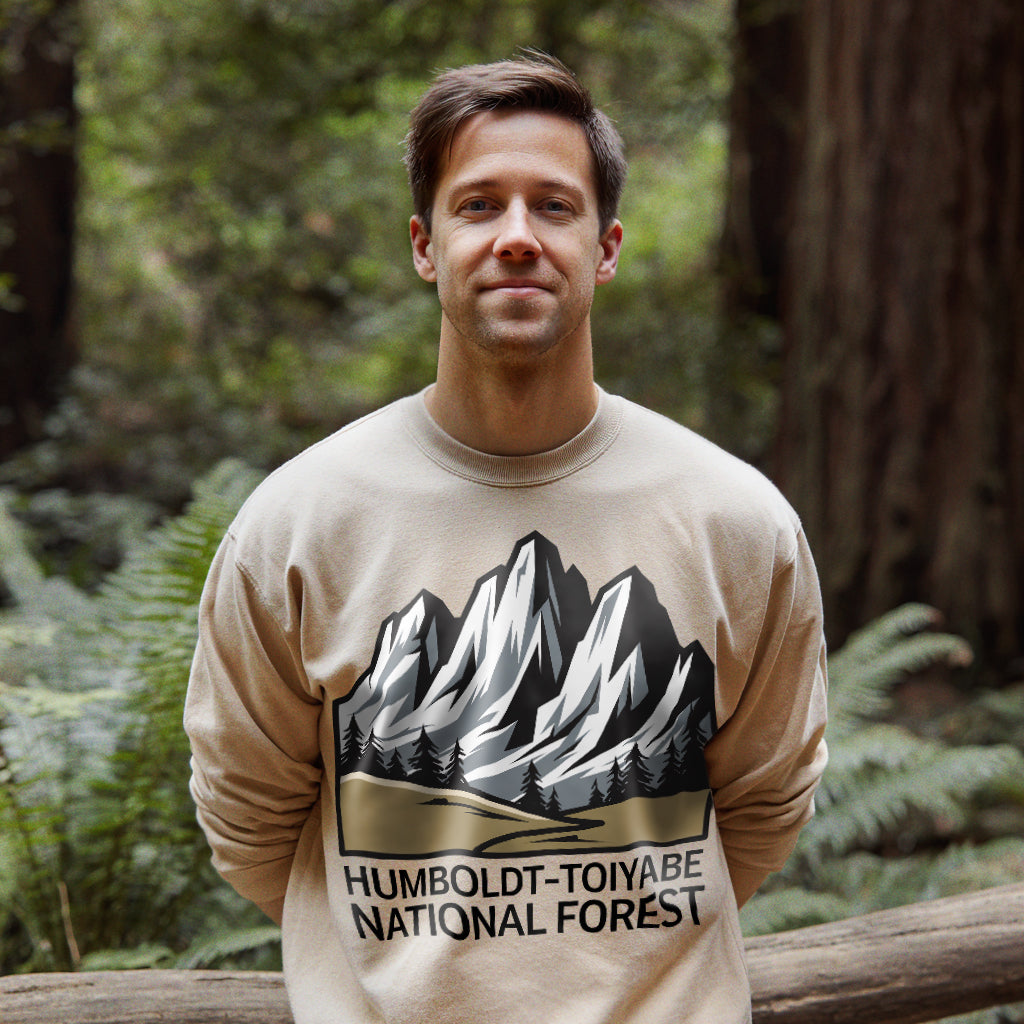 Humbolt-Toiyabe National Forest Crewneck Sweatshirt Adventure and Outdoors Themed Sweatshirt