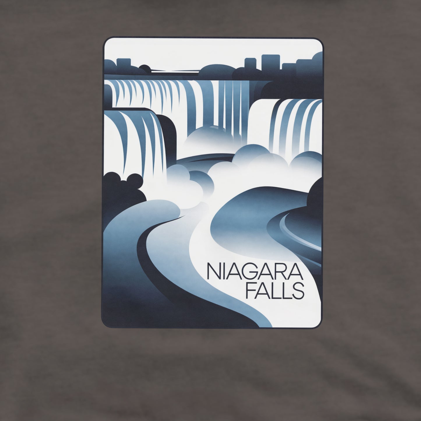 Niagara Falls Modern Crewneck Sweatshirt Adventure and Outdoors Themed Sweatshirt