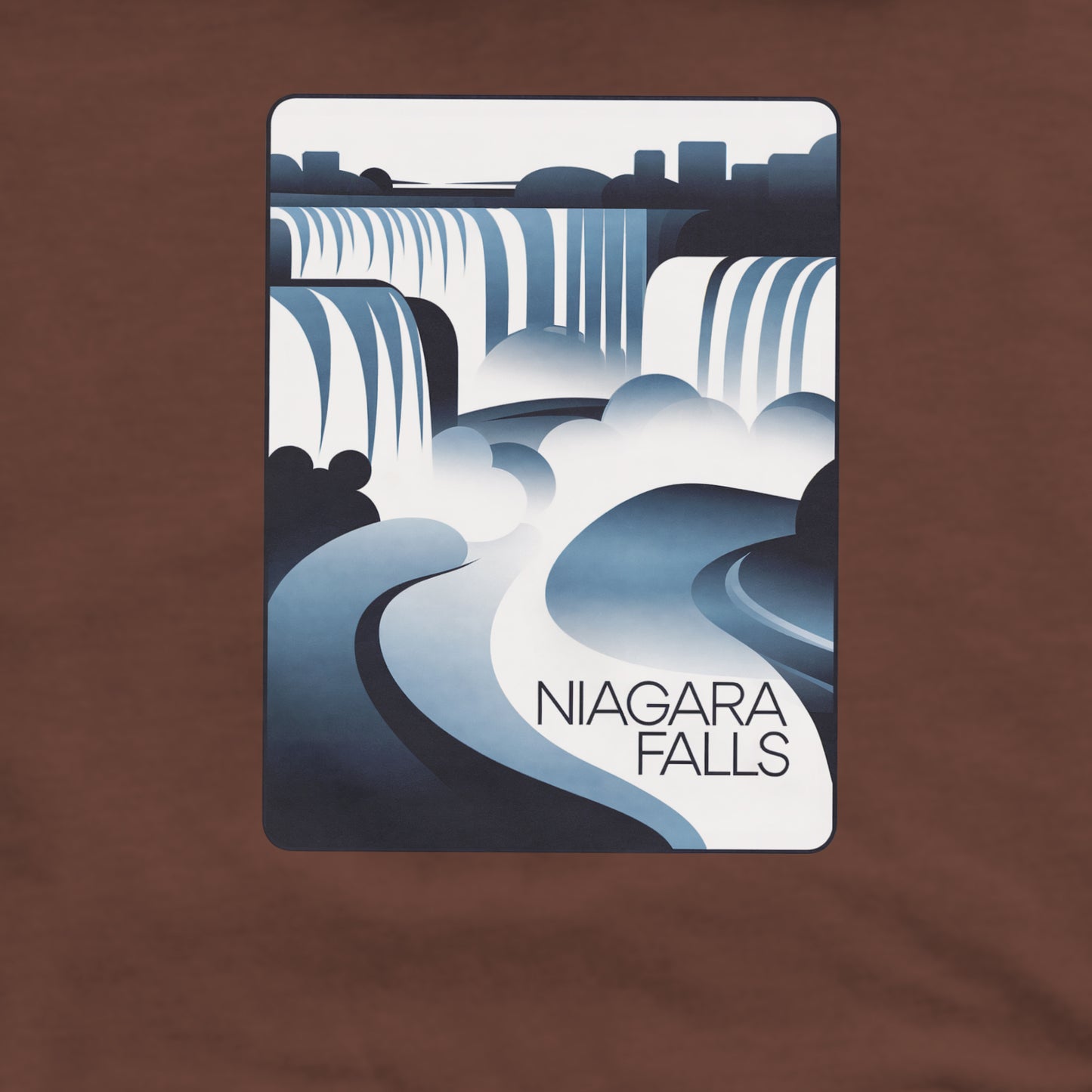 Niagara Falls Modern Crewneck Sweatshirt Adventure and Outdoors Themed Sweatshirt