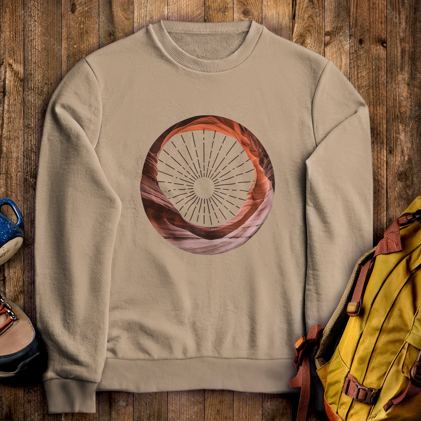Arches National Park Crewneck Sweatshirt Sand Adventure and Outdoors Themed Sweatshirt