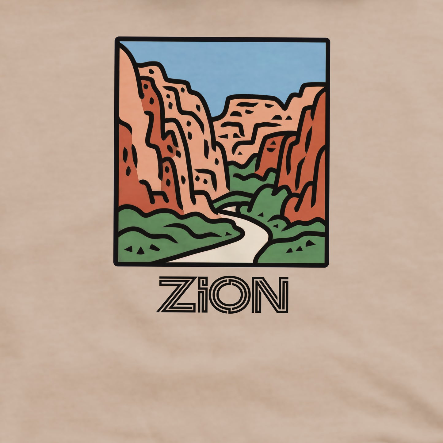 Zion National Park Crewneck Sweatshirt Adventure and Outdoors Themed Sweatshirt