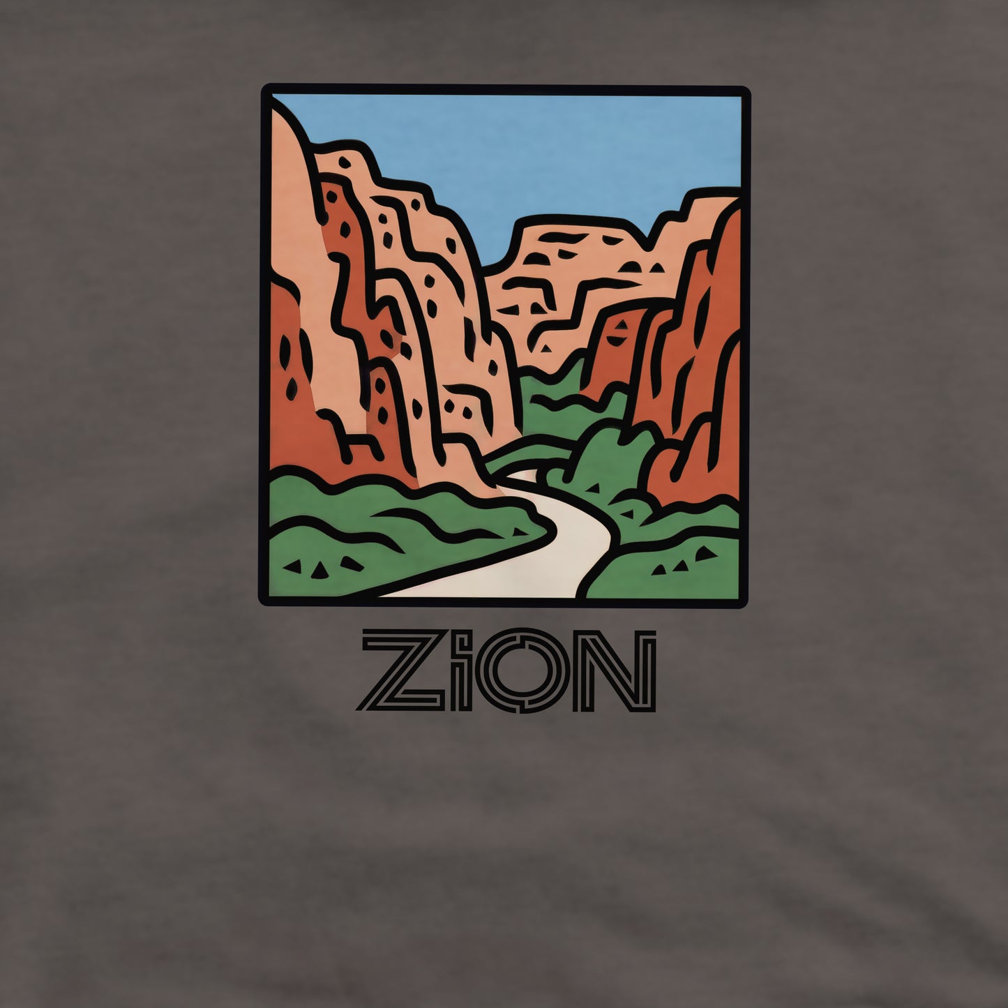 Zion National Park Crewneck Sweatshirt Adventure and Outdoors Themed Sweatshirt