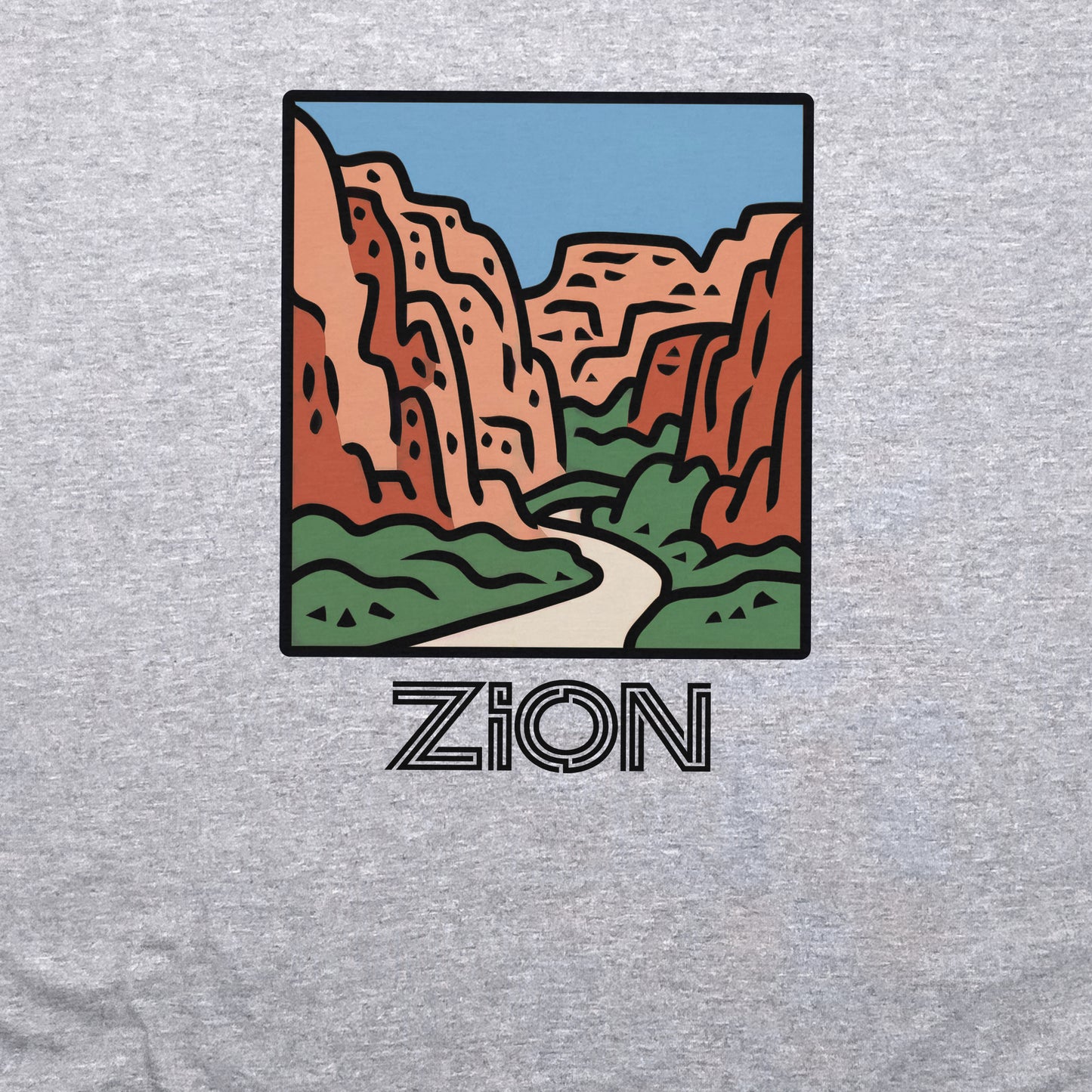 Zion National Park Crewneck Sweatshirt Adventure and Outdoors Themed Sweatshirt
