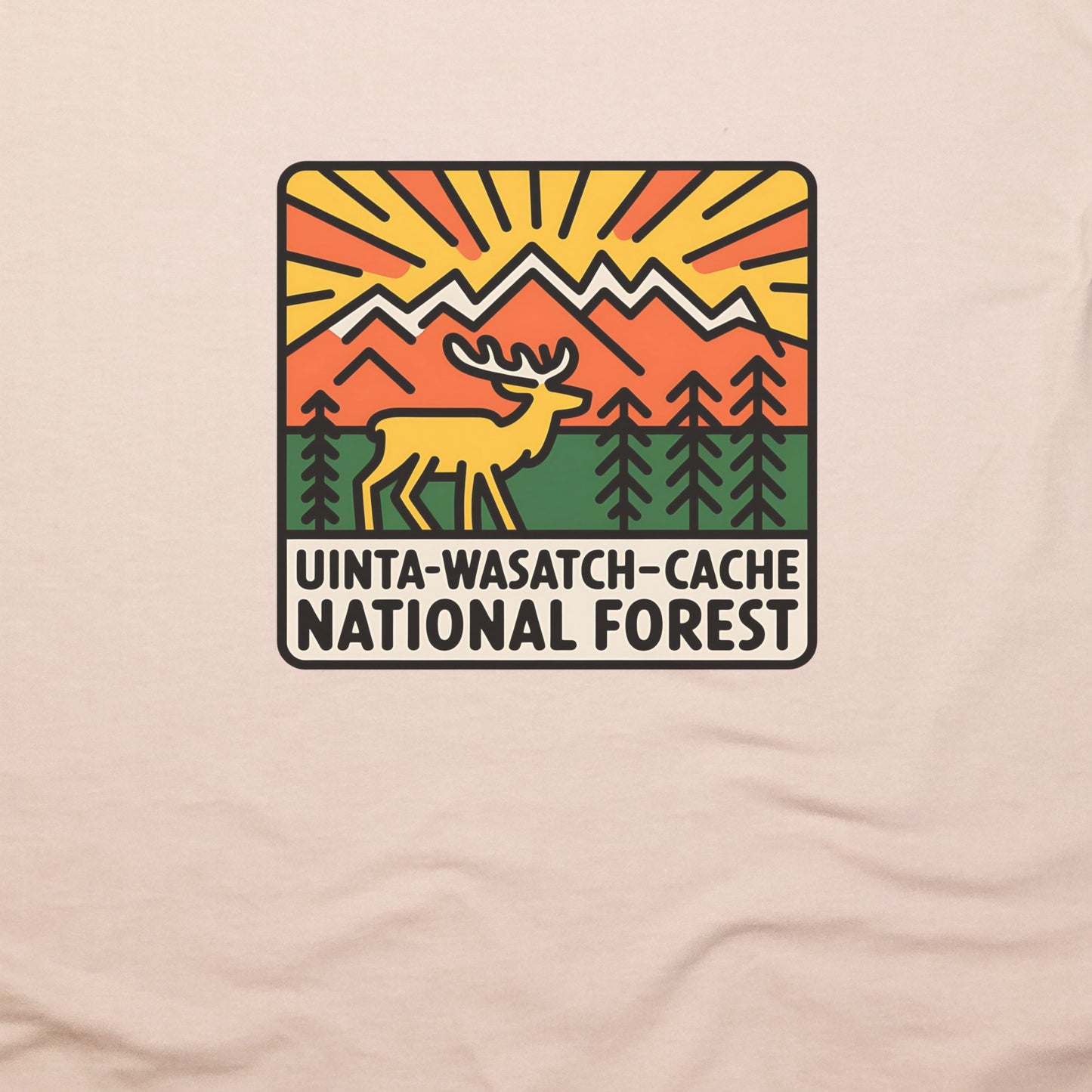 Uinta-Wasatch-Cache National Forest T-Shirt Adventure and Outdoors Themed T-Shirt