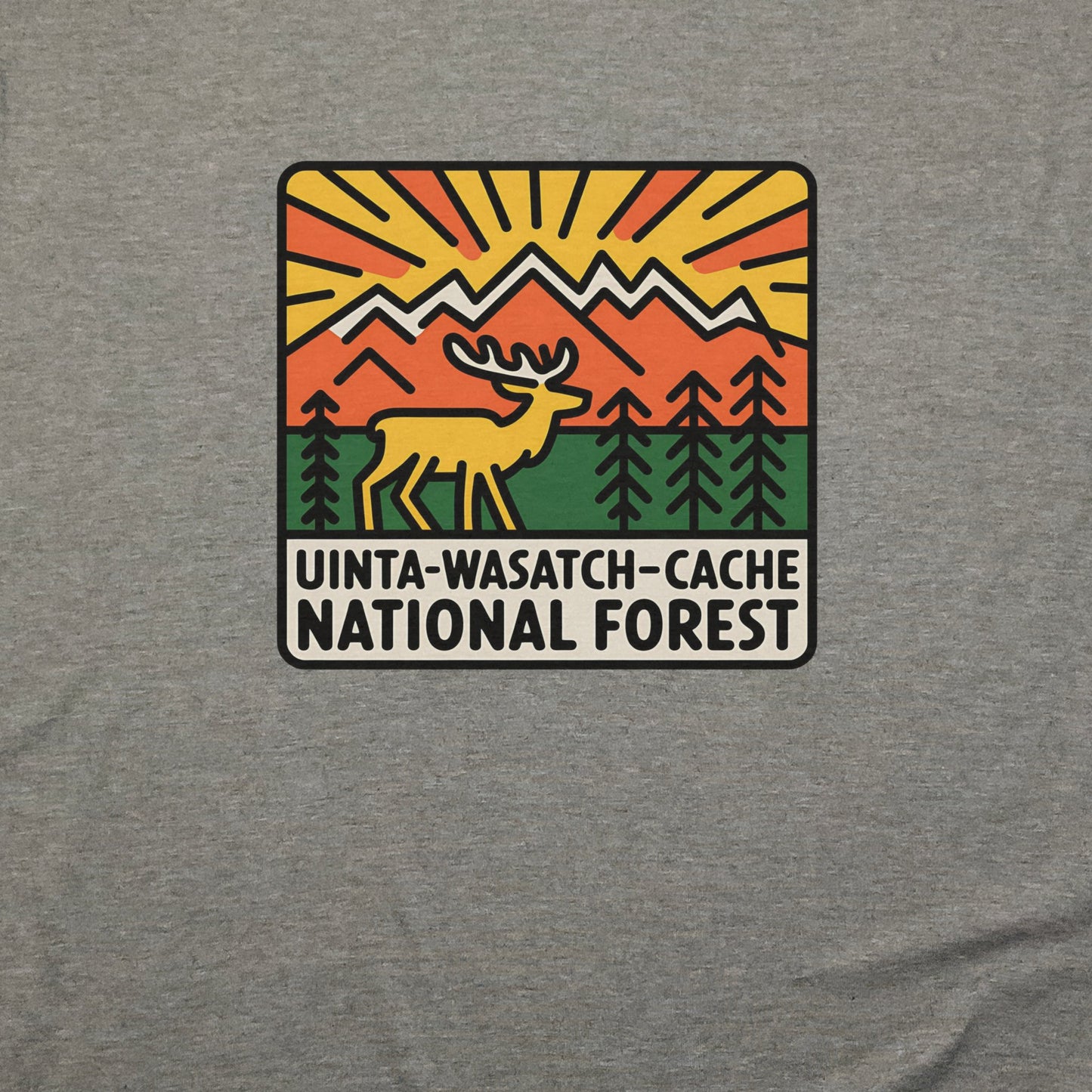 Uinta-Wasatch-Cache National Forest T-Shirt Adventure and Outdoors Themed T-Shirt