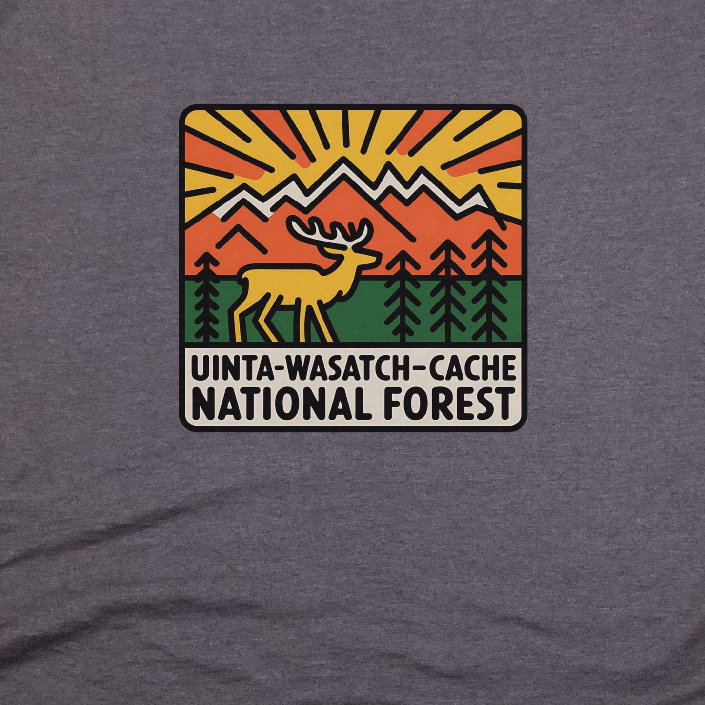 Uinta-Wasatch-Cache National Forest T-Shirt Adventure and Outdoors Themed T-Shirt