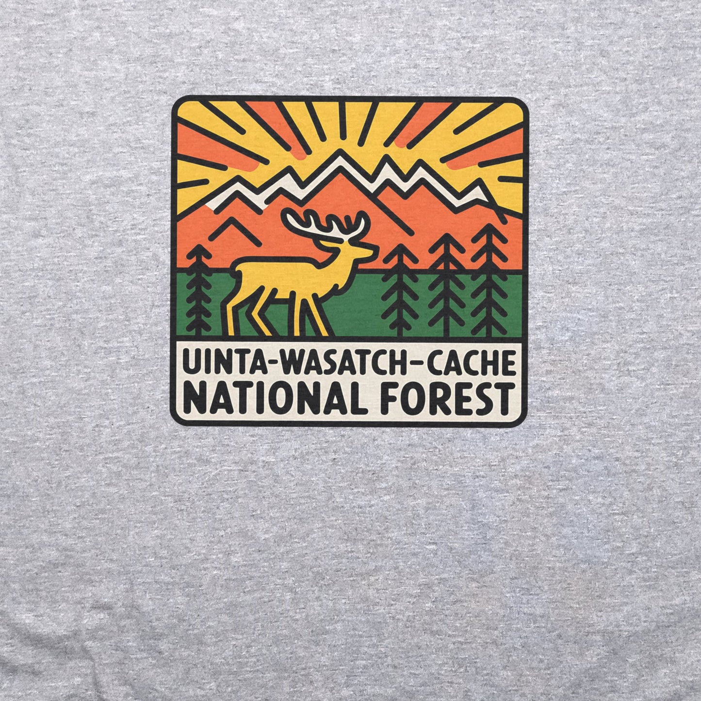Uinta-Wasatch-Cache National Forest T-Shirt Adventure and Outdoors Themed T-Shirt