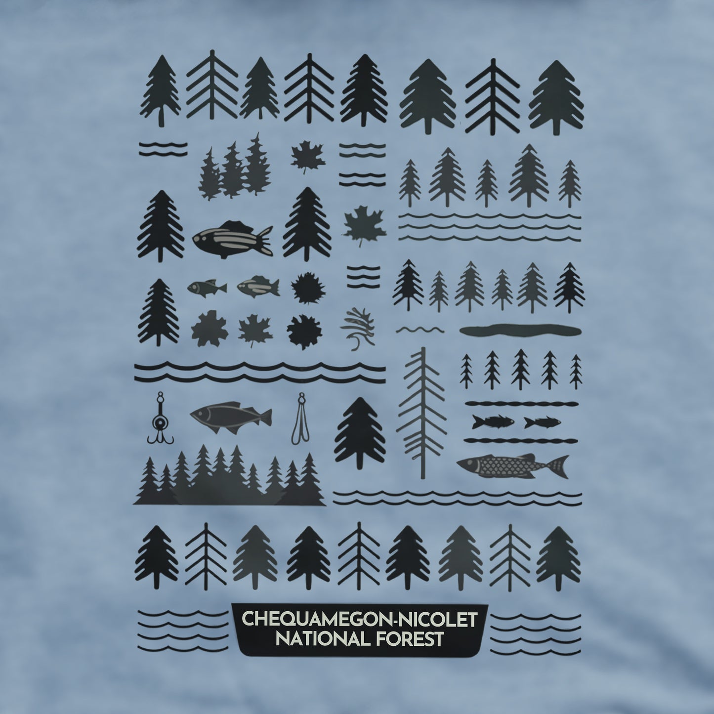 Chequamegon-Nicolet National Forest Crewneck Sweatshirt Adventure and Outdoors Themed Sweatshirt