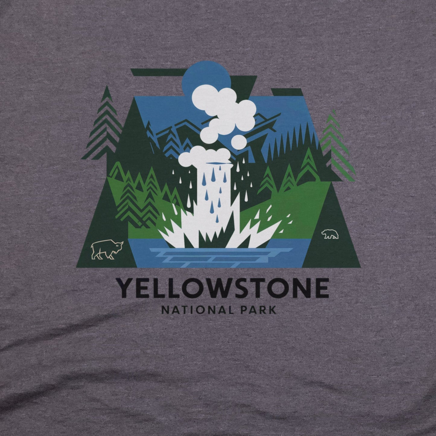 Yellowstone National Park T-Shirt Adventure and Outdoors Themed T-Shirt