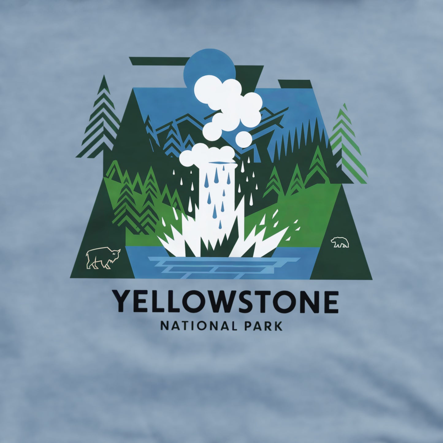 Yellowstone National Park Crewneck Sweatshirt Adventure and Outdoors Themed Sweatshirt