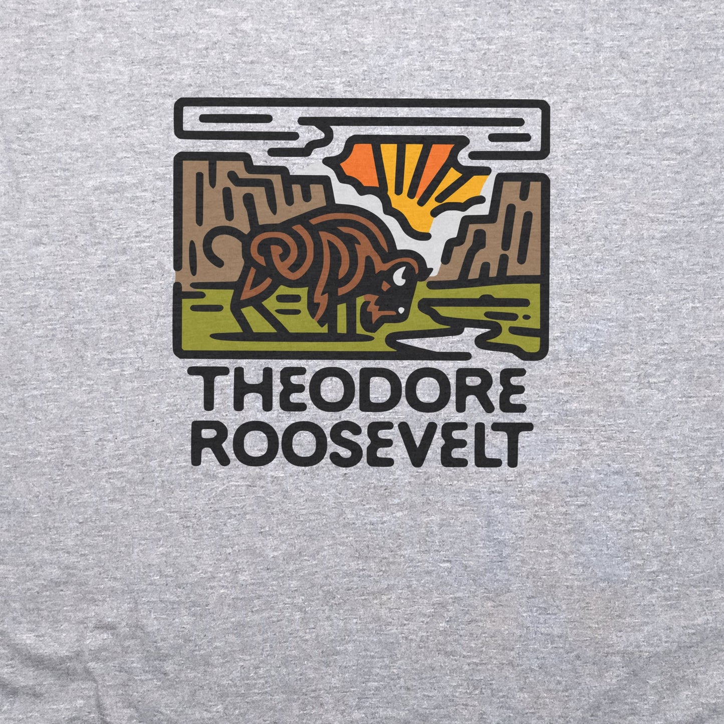 Theodore Roosevelt National Park T-Shirt Adventure and Outdoors Themed T-Shirt