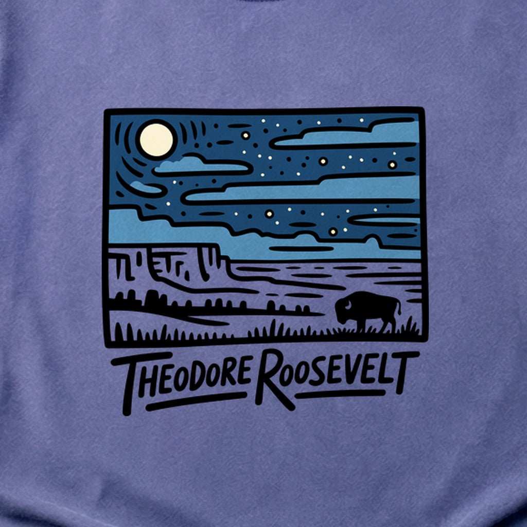 Theodore Roosevelt National Park at Night Cotton T-Shirt