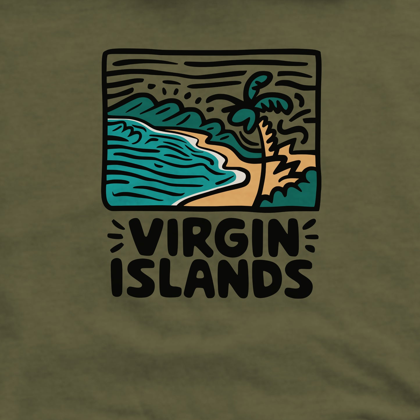 Virgin Islands National Park Crewneck Sweatshirt Adventure and Outdoors Themed Sweatshirt