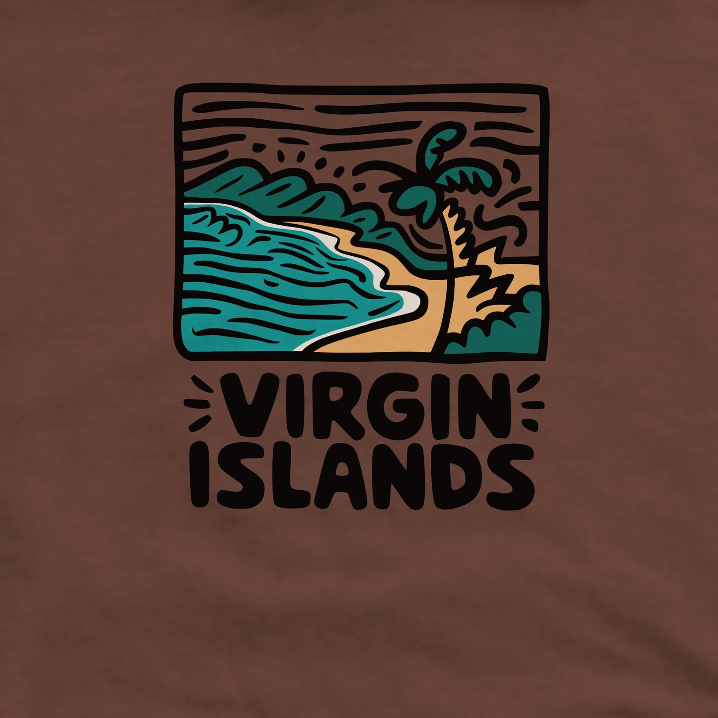 Virgin Islands National Park Crewneck Sweatshirt Adventure and Outdoors Themed Sweatshirt
