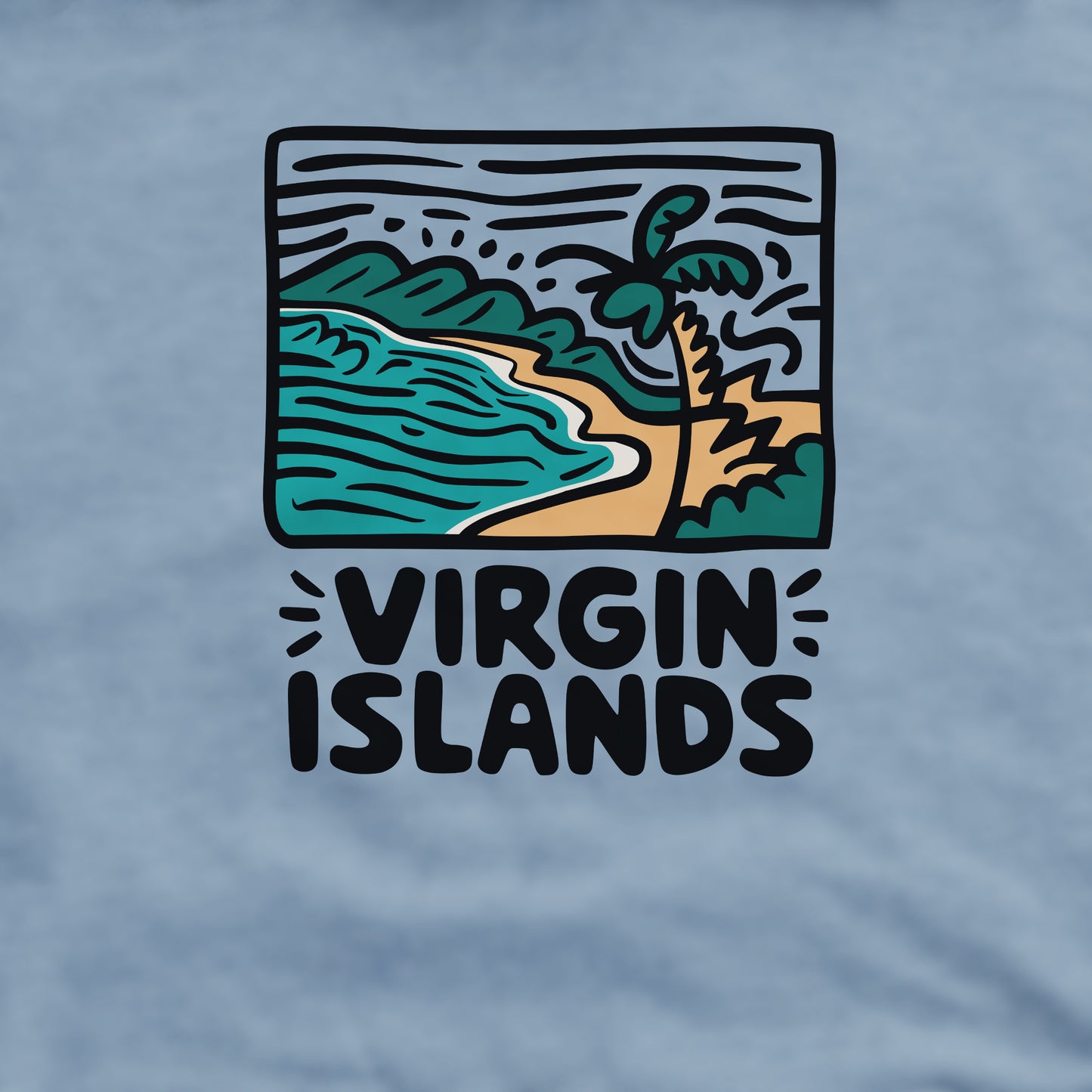 Virgin Islands National Park Crewneck Sweatshirt Adventure and Outdoors Themed Sweatshirt