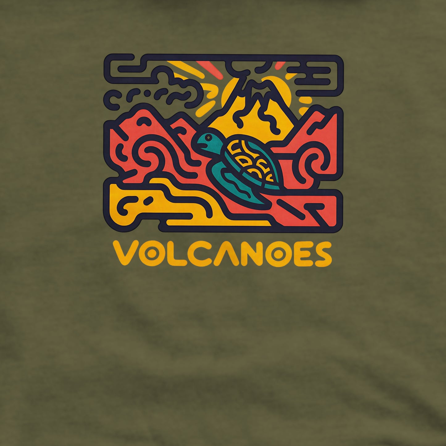 Hawai'i Volcanoes National Park Crewneck Sweatshirt Adventure and Outdoors Themed Sweatshirt