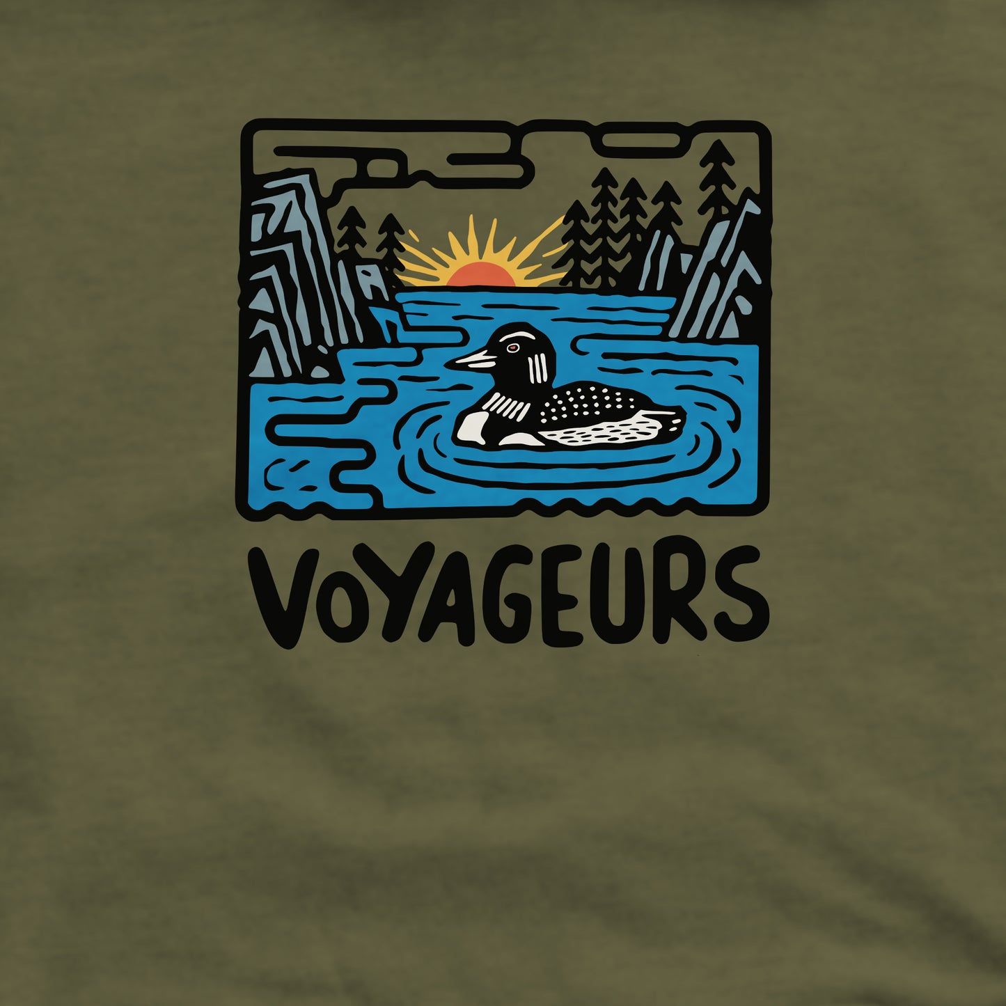 Voyageurs National Park Crewneck Sweatshirt Adventure and Outdoors Themed Sweatshirt