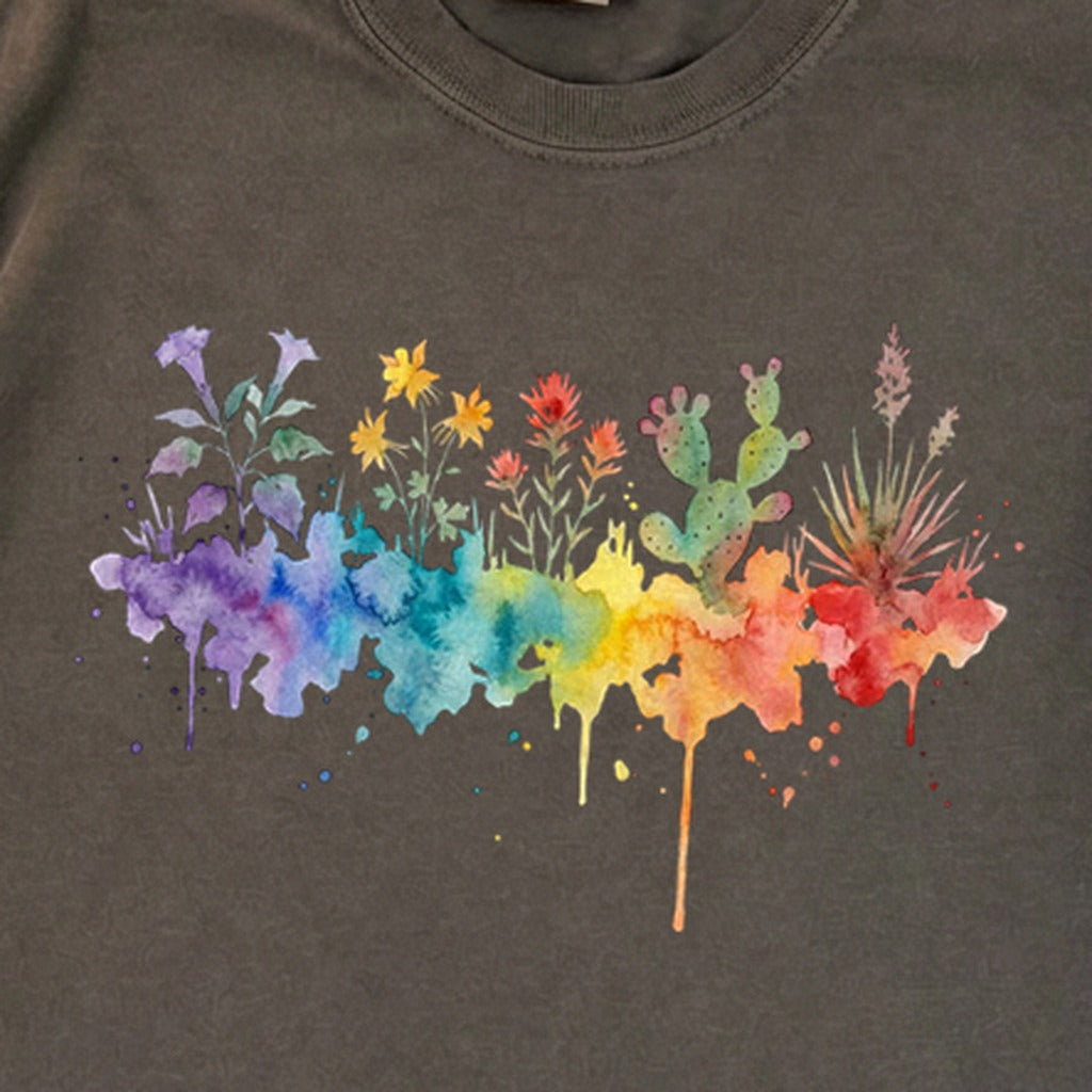 Watercolor Zion Wildflowers Premium Long Sleeve