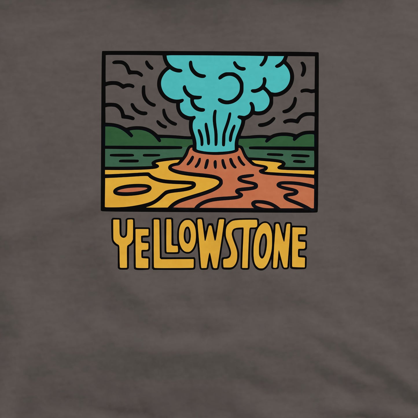 Yellowstone National Park Crewneck Sweatshirt Adventure and Outdoors Themed Sweatshirt