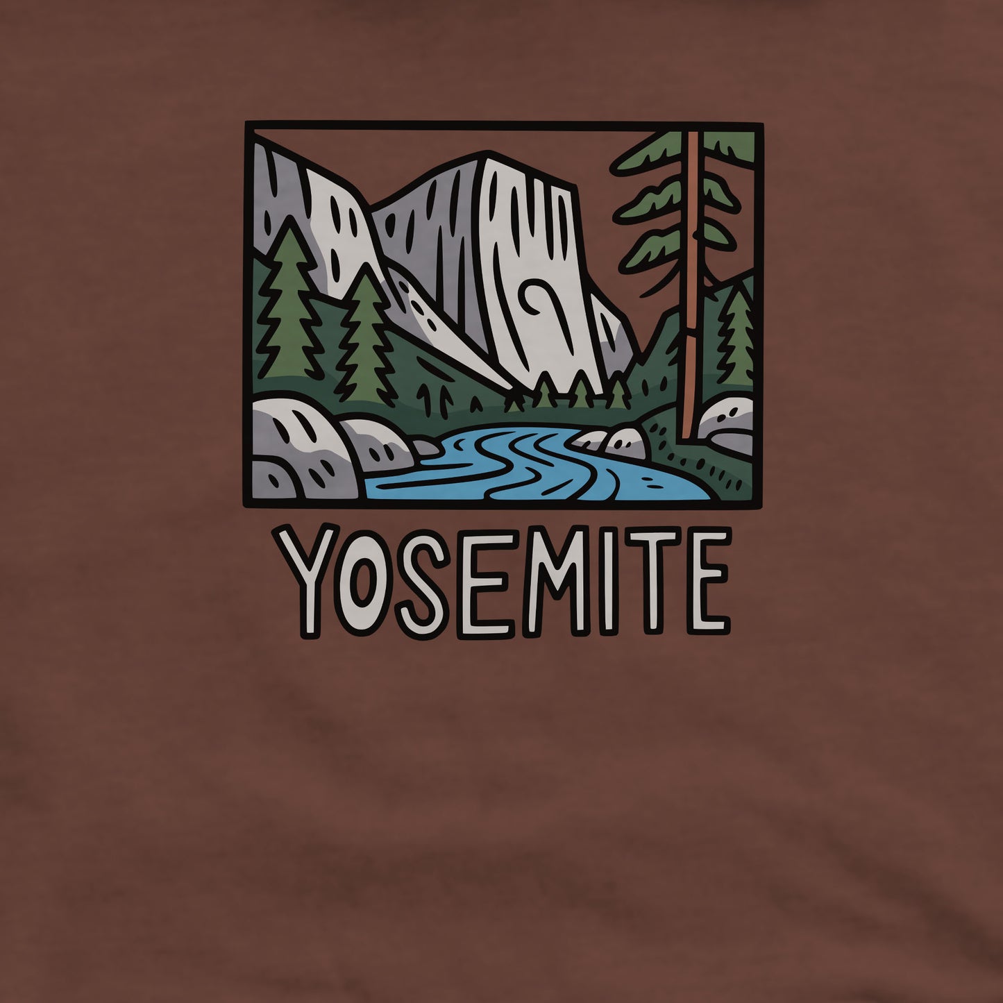 Yosemite National Park Crewneck Sweatshirt Adventure and Outdoors Themed Sweatshirt
