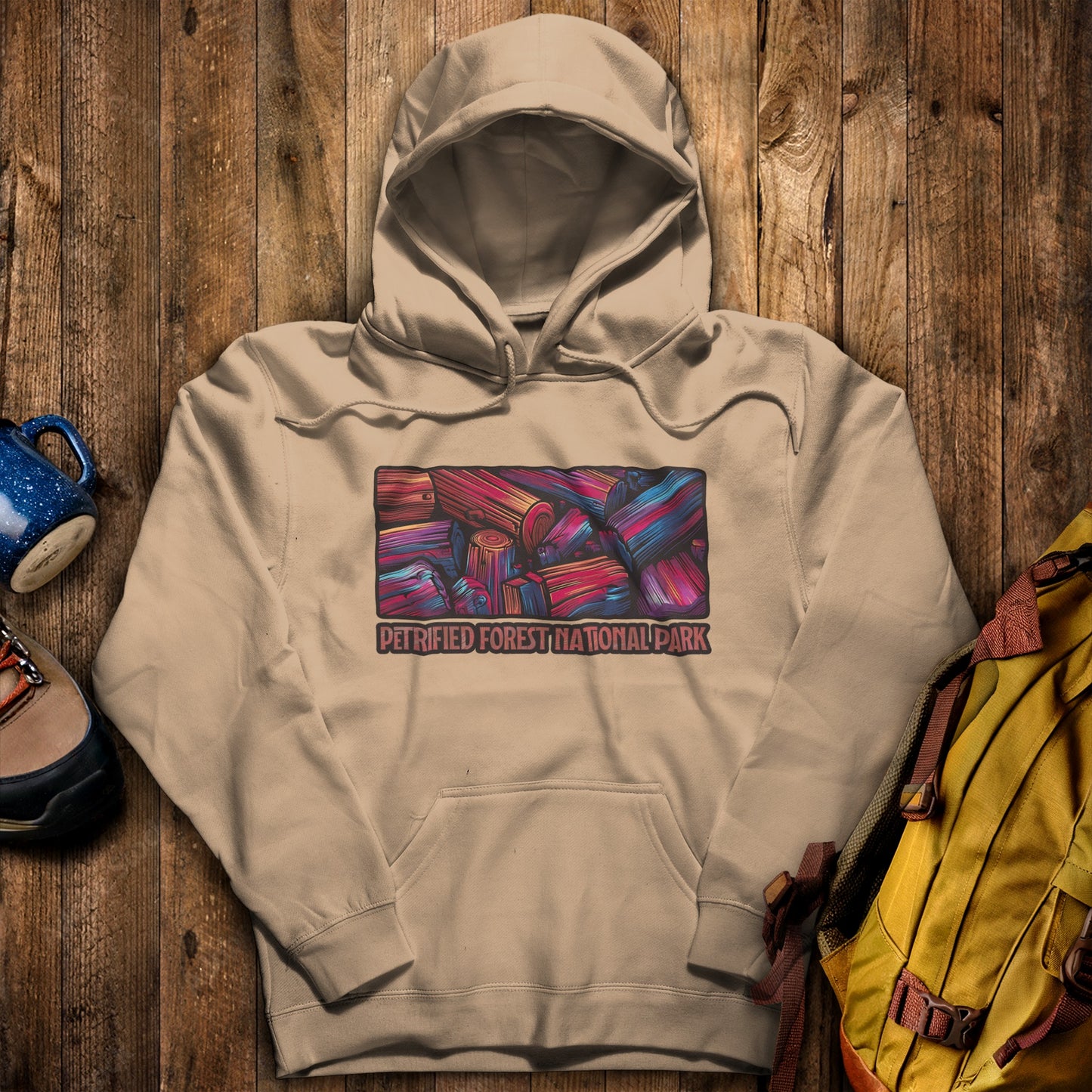 Petrified Forest National Park Hoodie Sand Adventure and Outdoors Themed Hoodie