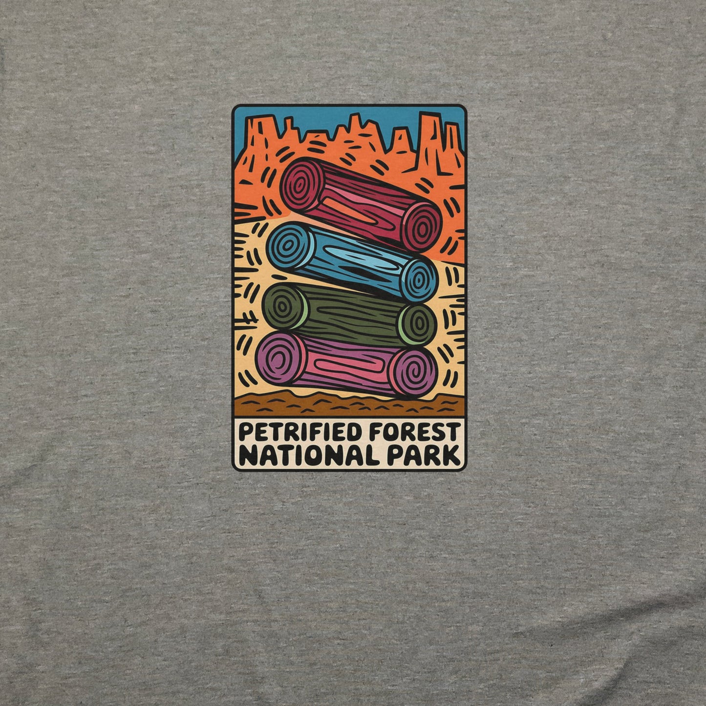 Petrified Forest National Park Logs T-Shirt Adventure and Outdoors Themed T-Shirt