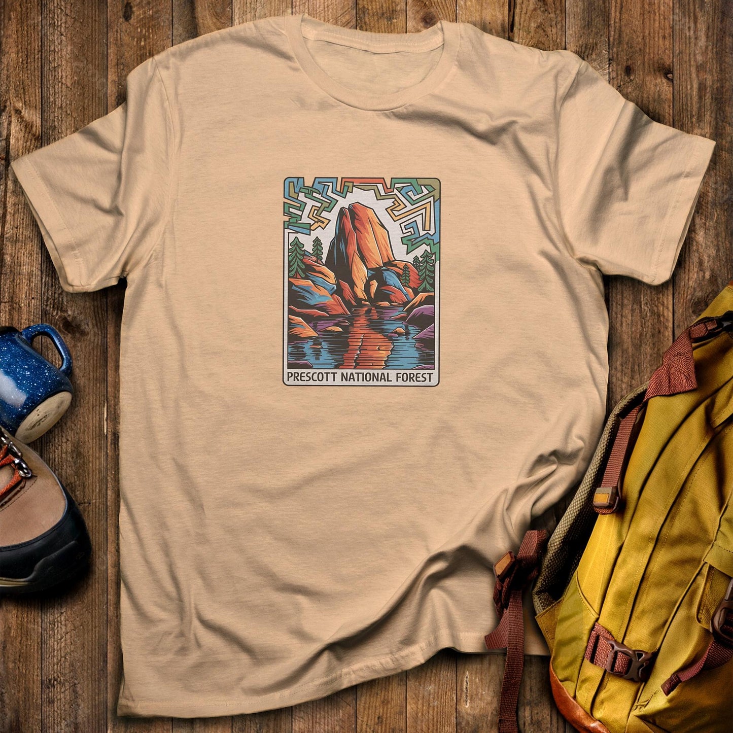 Prescott National Forest T-Shirt Sand Adventure and Outdoors Themed T-Shirt