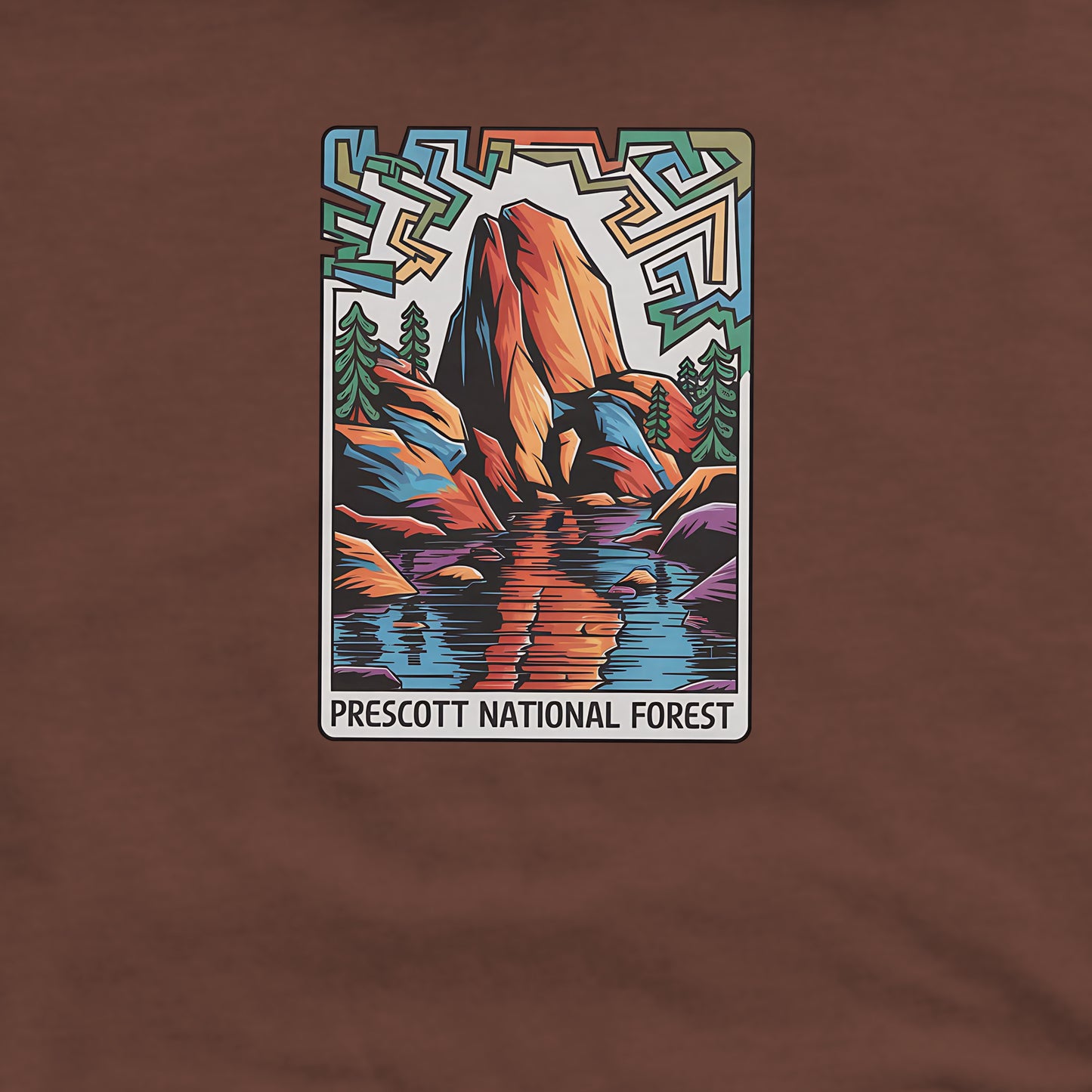Prescott National Forest Crewneck Sweatshirt Adventure and Outdoors Themed Sweatshirt