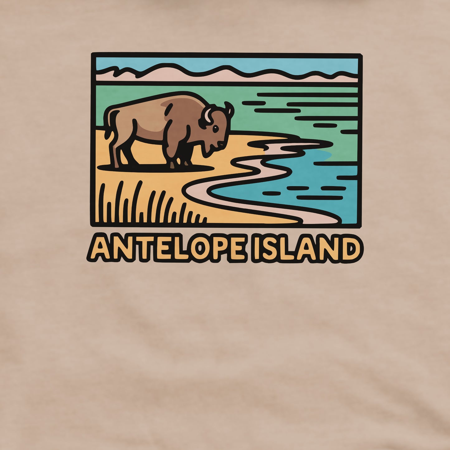 Antelope Island State Park Crewneck Sweatshirt Adventure and Outdoors Themed Sweatshirt